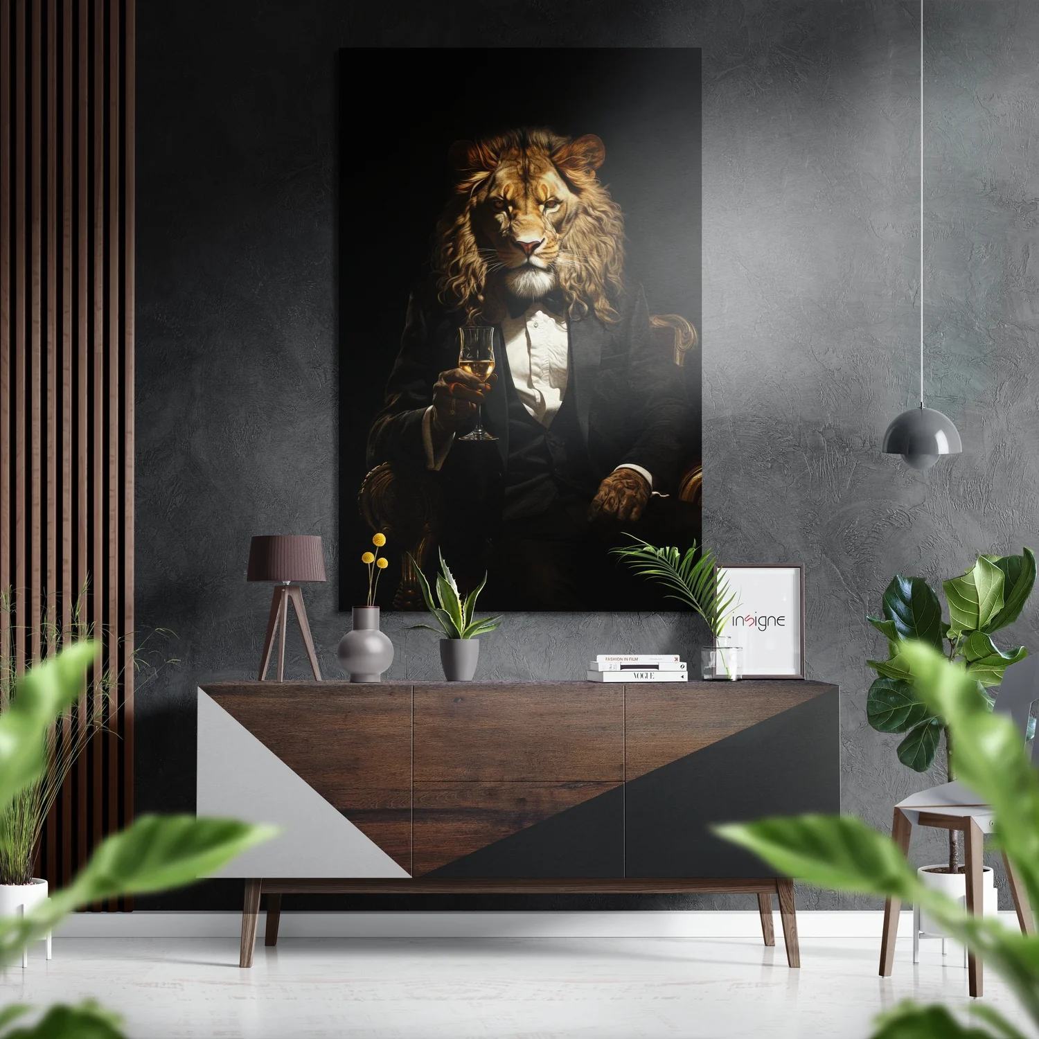 Mr. Tiger Brushed Aluminum Dibond Wall Art