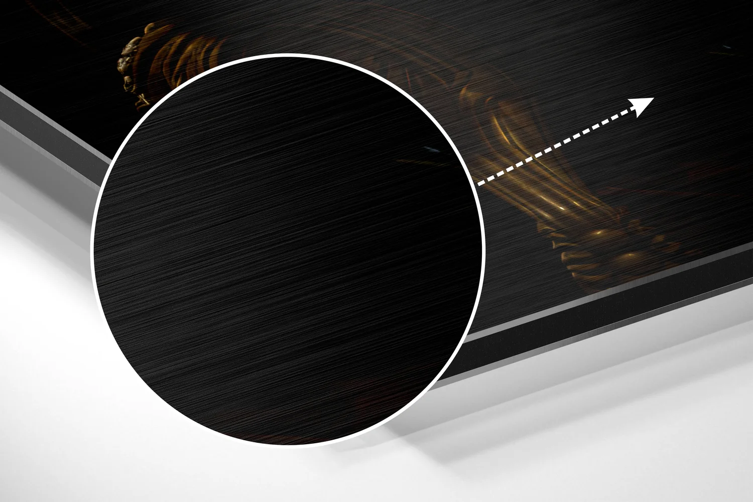 Mr. Tiger Brushed Aluminum Dibond Wall Art - Image 3