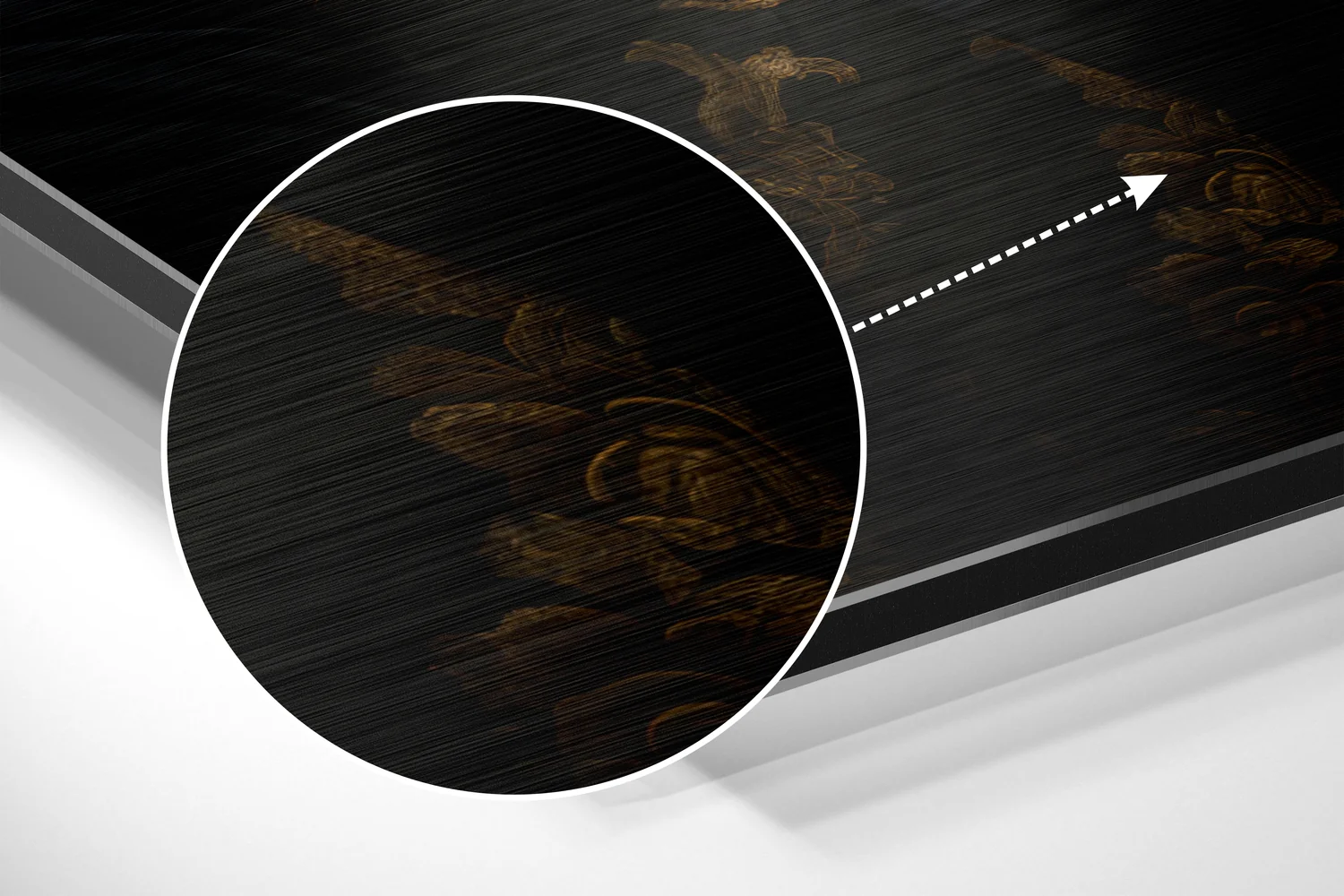 Mr. Tiger Brushed Aluminum Dibond Wall Art - Image 3
