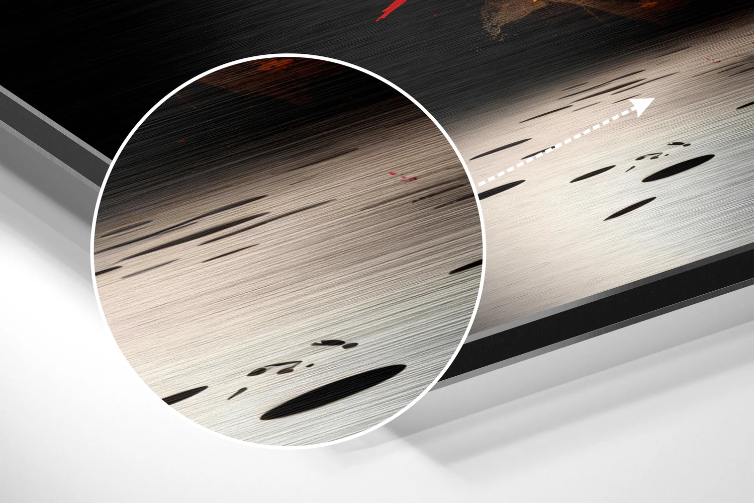 Bull Brushed Aluminum Dibond Wall Art - Image 3