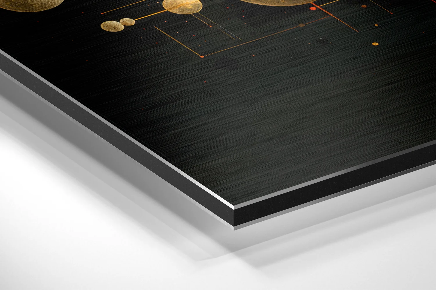 Spheres Brushed Aluminum Dibond Wall Art - Image 2