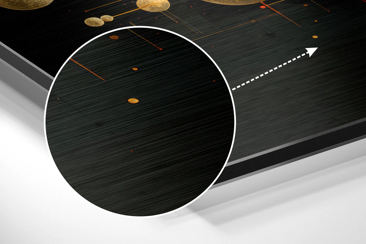 Spheres Brushed Aluminum Dibond Wall Art - Image 3