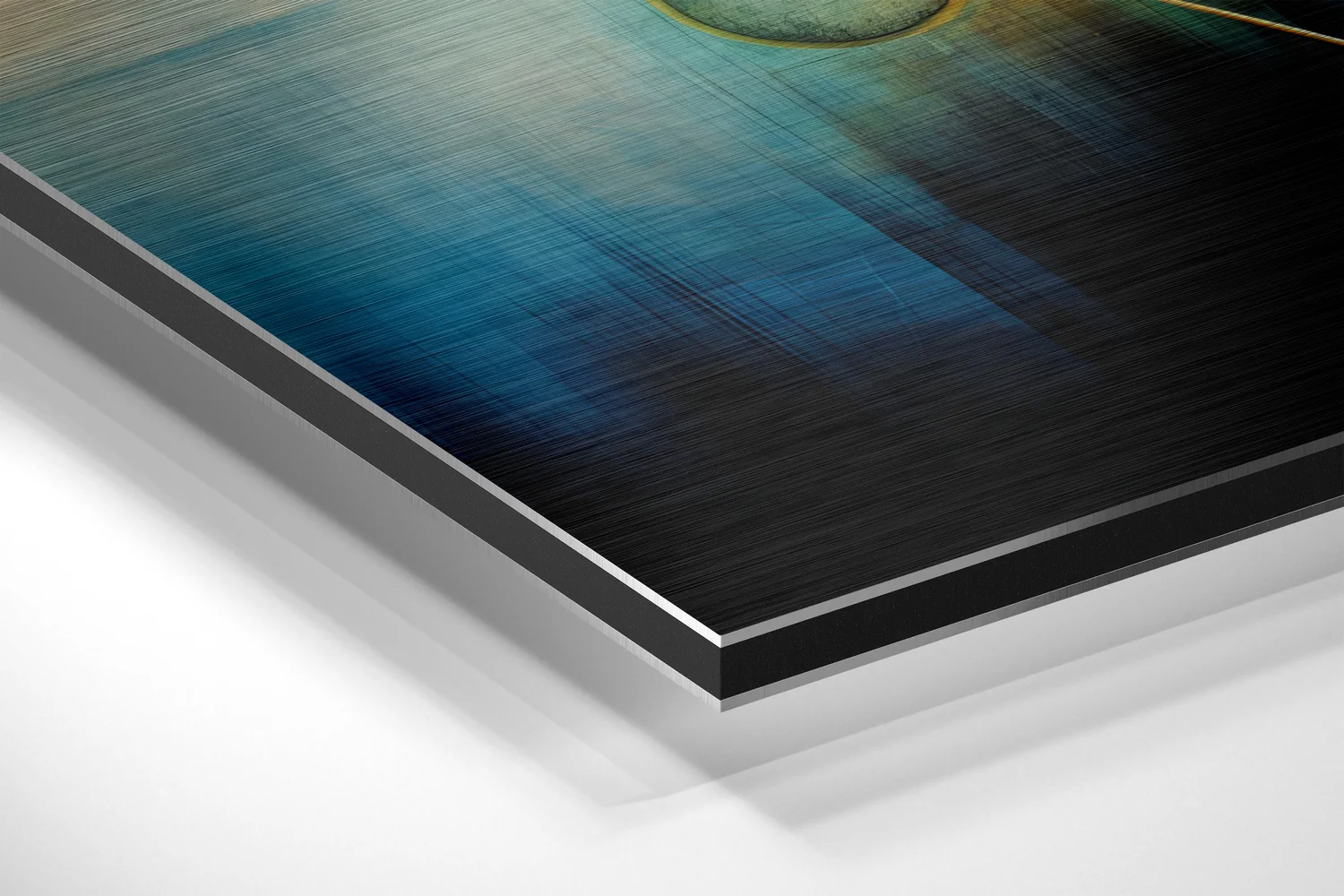 Triangles Brushed Aluminum Dibond Wall Art - Image 2