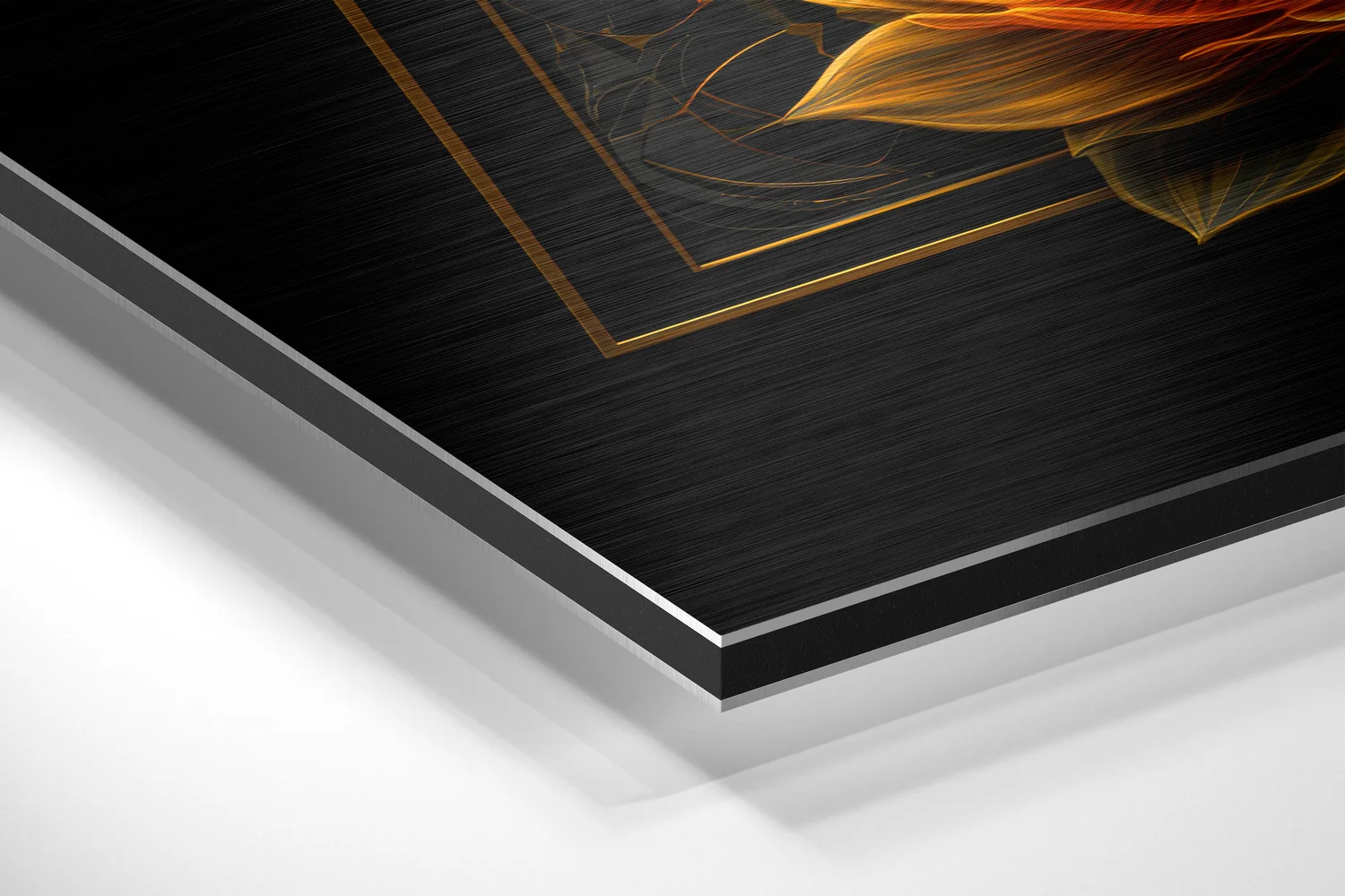 Lotus Brushed Aluminum Dibond Wall Art - Image 2