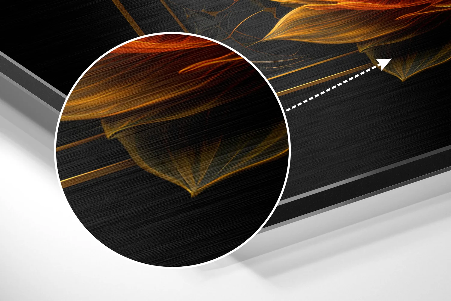 Lotus Brushed Aluminum Dibond Wall Art - Image 3
