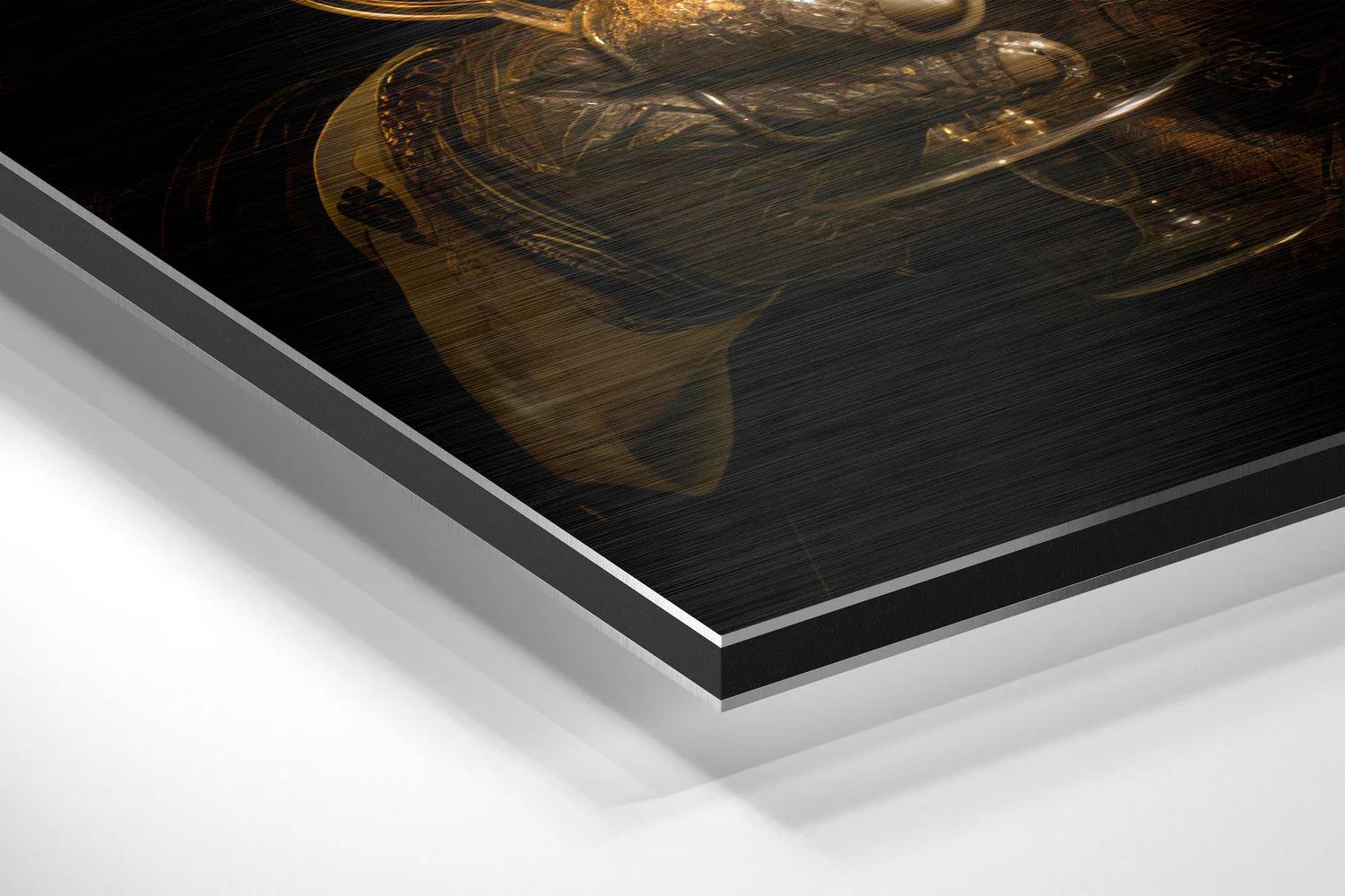Tiger as a Gentleman Brushed Aluminum Dibond Wall Art - Image 2