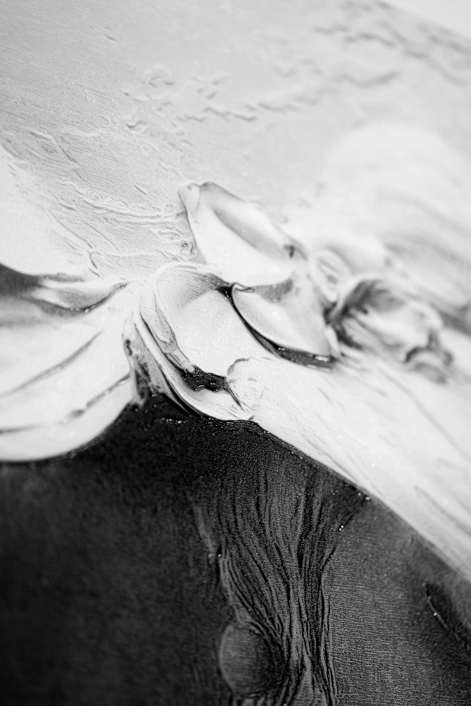 Alabaster Muse & Butterflies — 3D Haptic Embossed High-Gloss Luxury Wall Art - Image 2