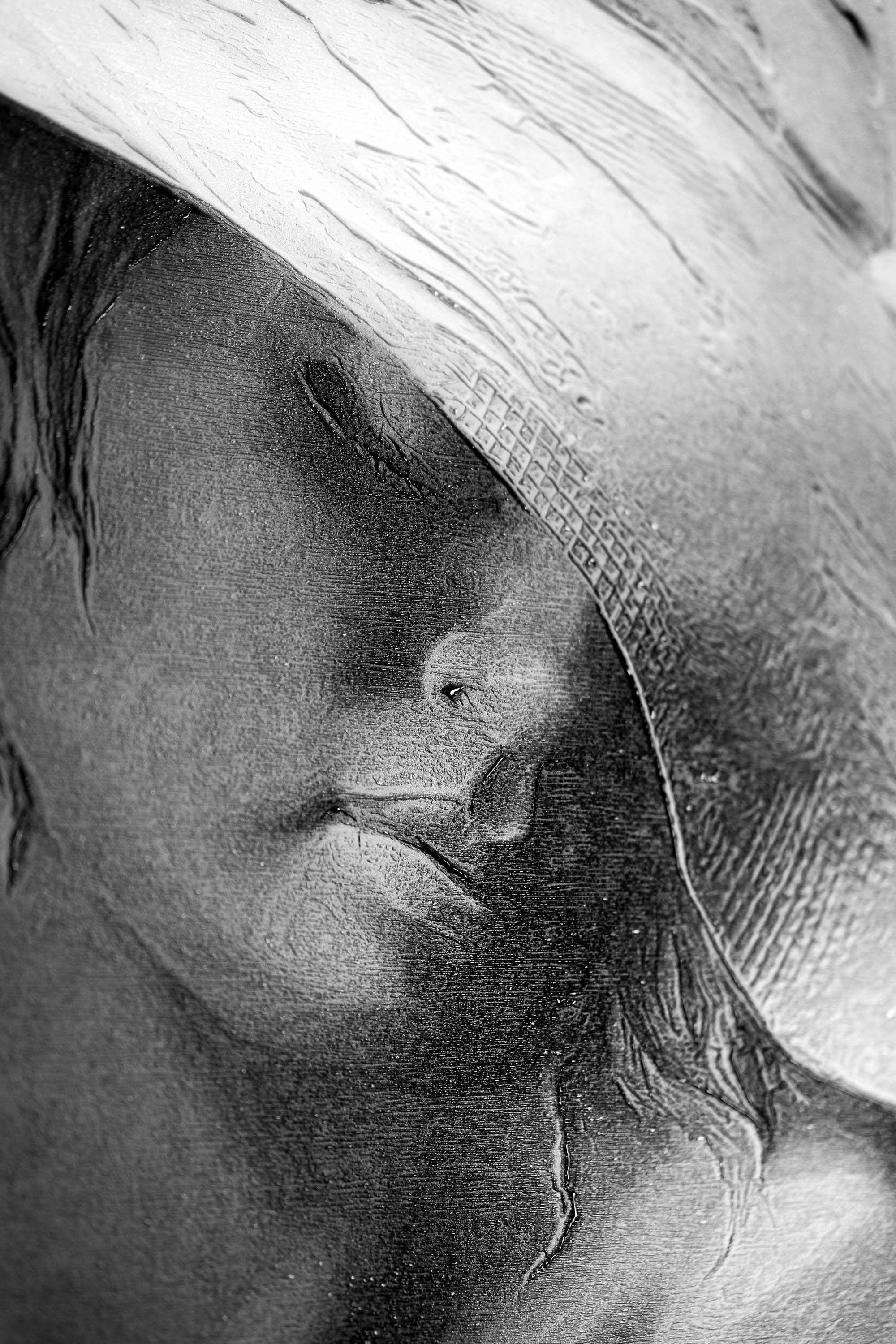 Alabaster Muse & Butterflies — 3D Haptic Embossed High-Gloss Luxury Wall Art - Image 5