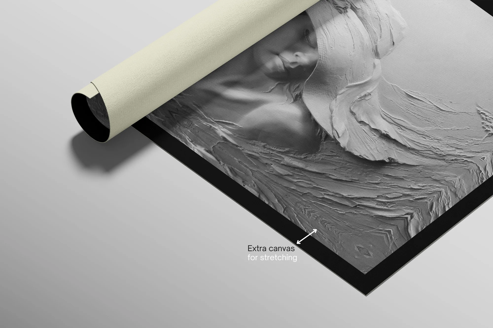 Alabaster Muse & Butterflies — 3D Haptic Embossed High-Gloss Luxury Wall Art - Image 9