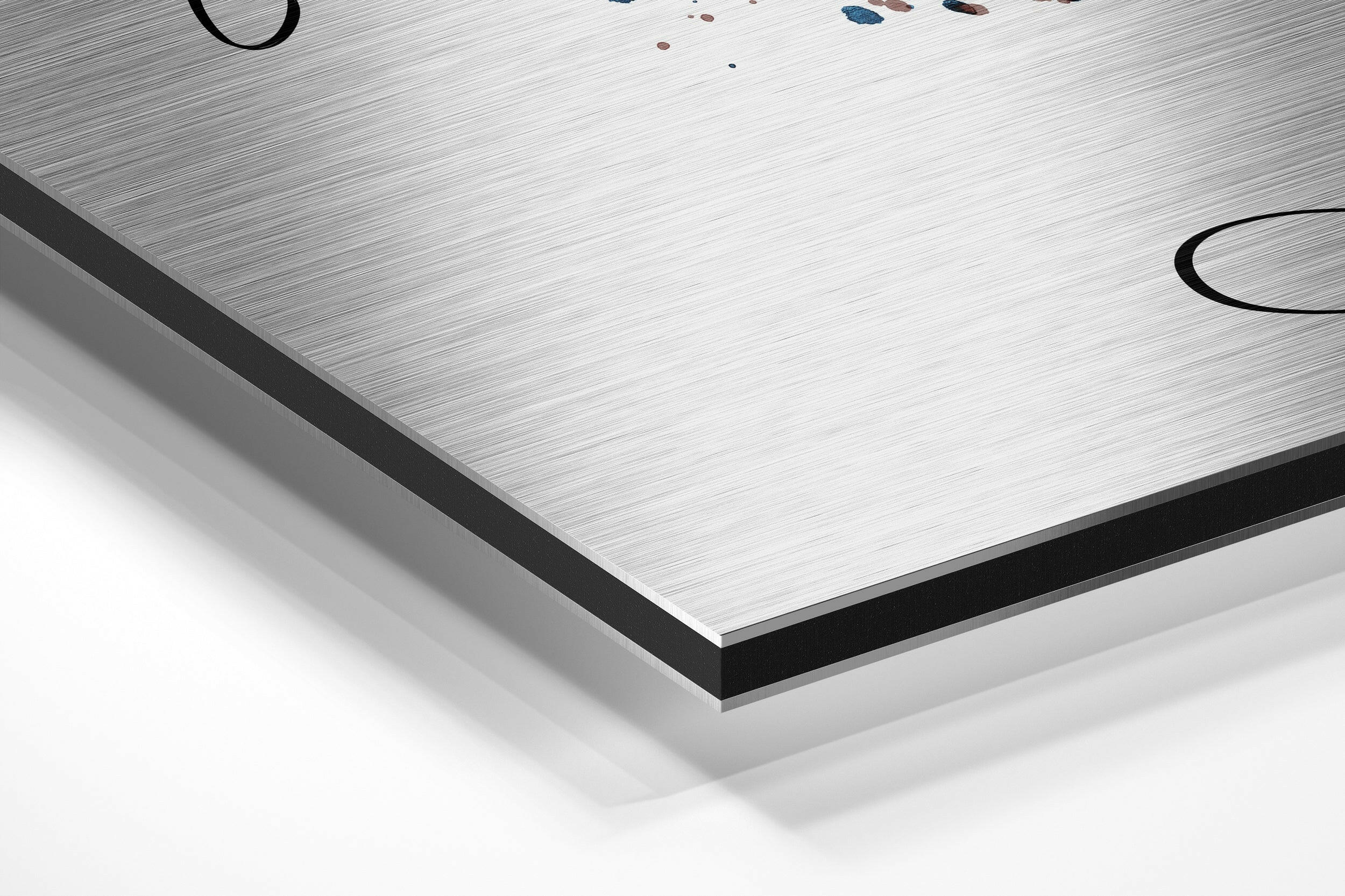 Line Art Brushed Aluminium Dibond Wall Art - Image 2