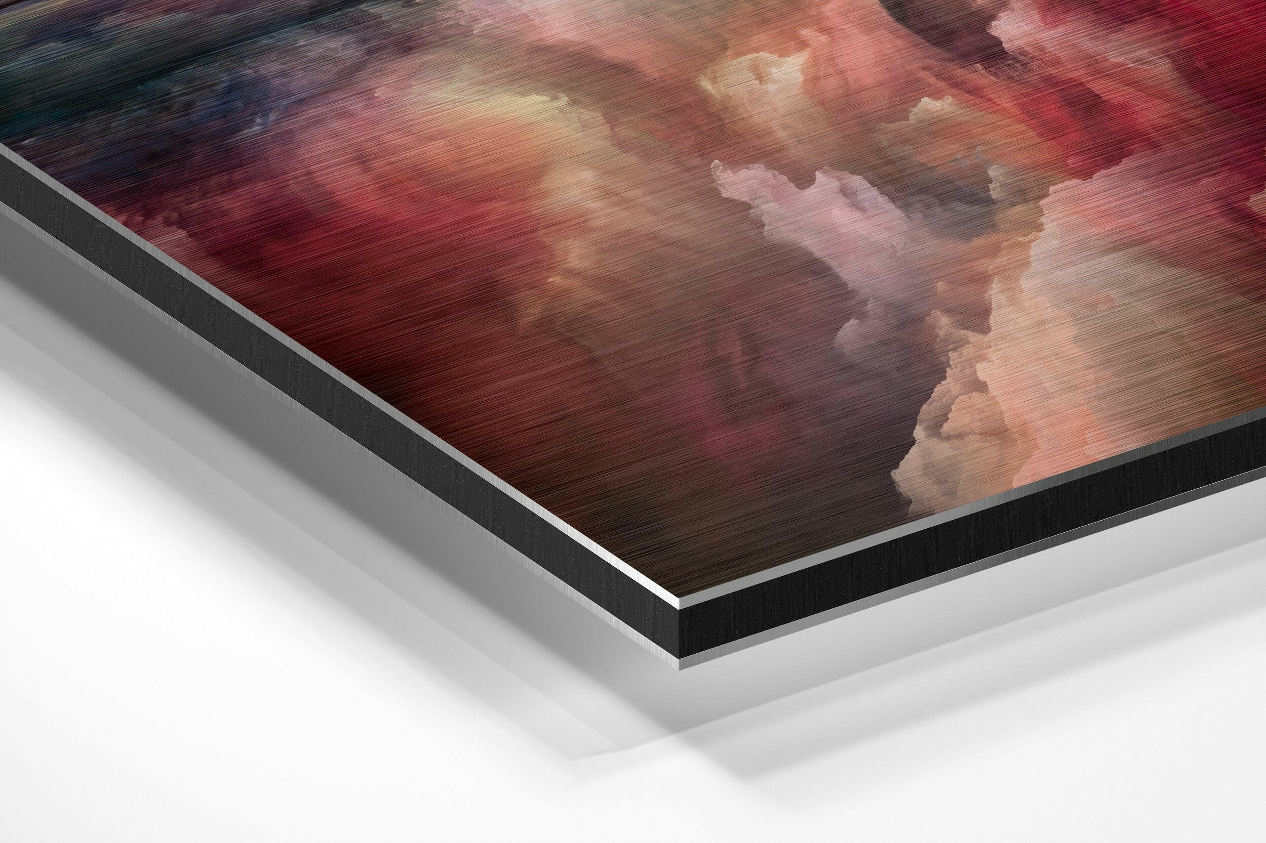 Colorful Clouds Brushed Aluminium Dibond Wall Art - Image 2