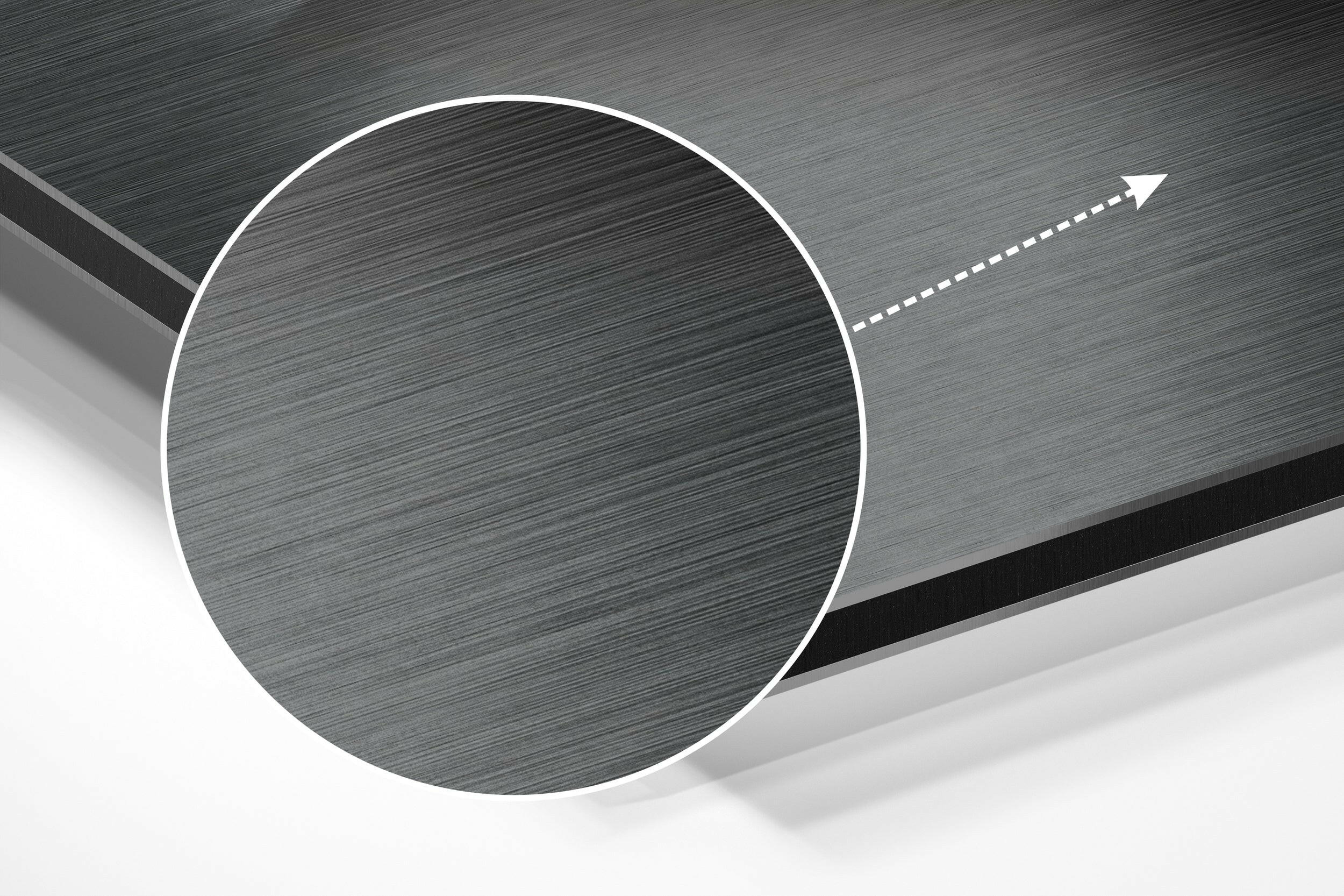 Loop Brushed Aluminium Dibond Wall Art - Image 3