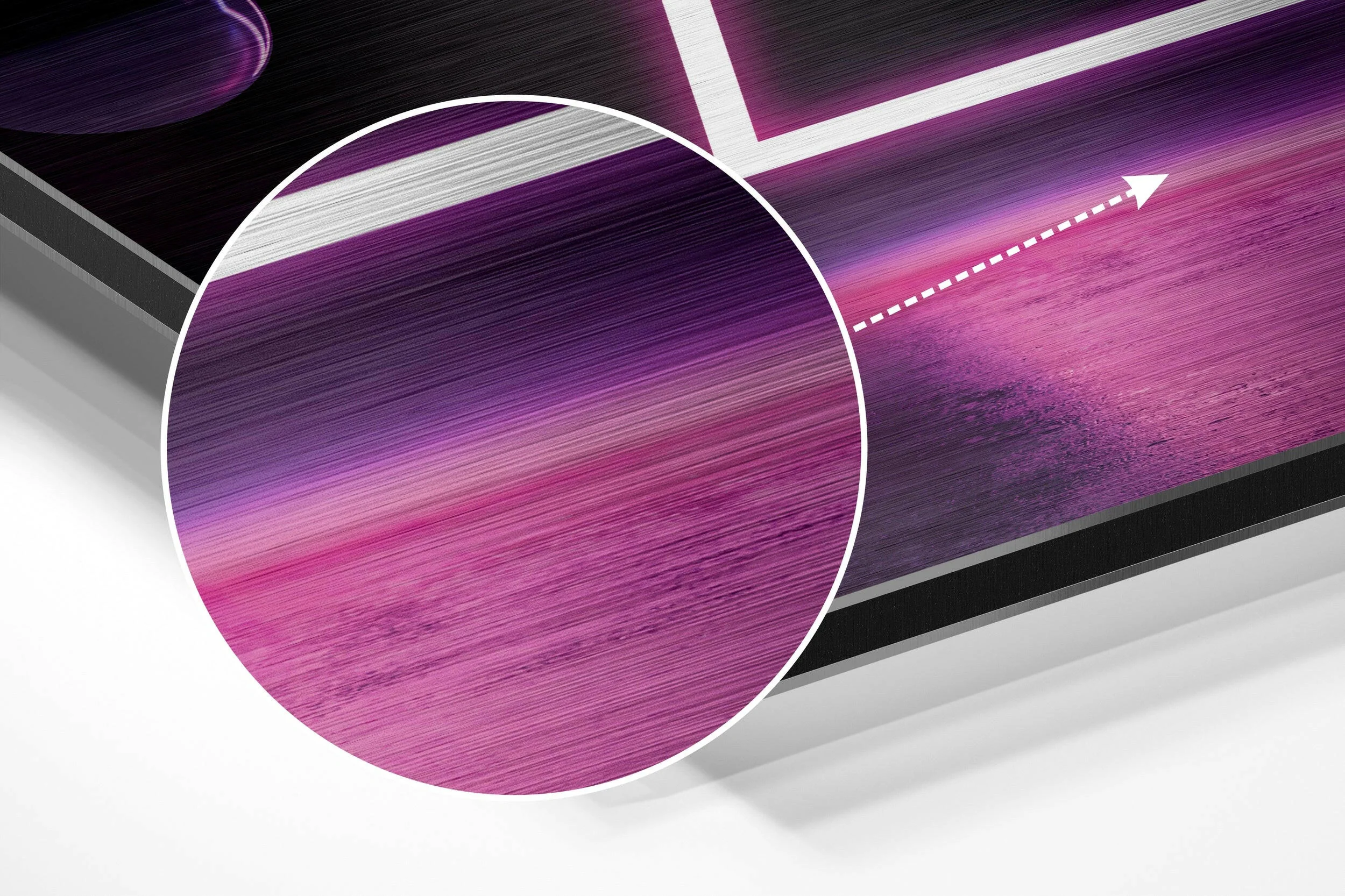Bubbles Brushed Aluminium Dibond Wall Art - Image 3