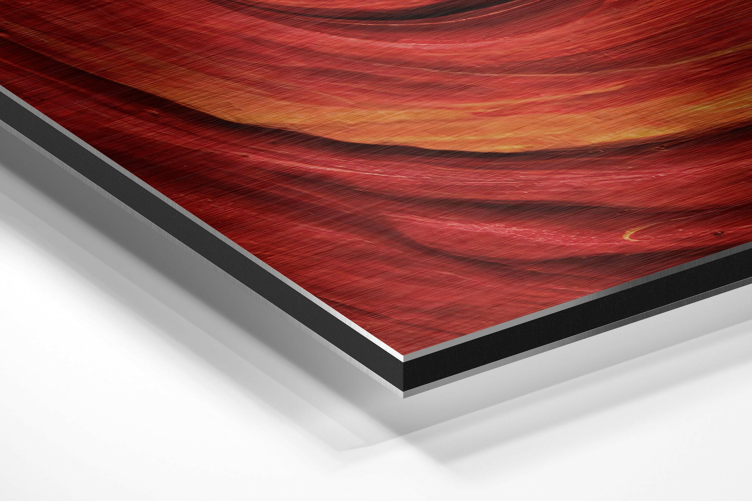 Red Brushed Aluminium Dibond Wall Art - Image 2