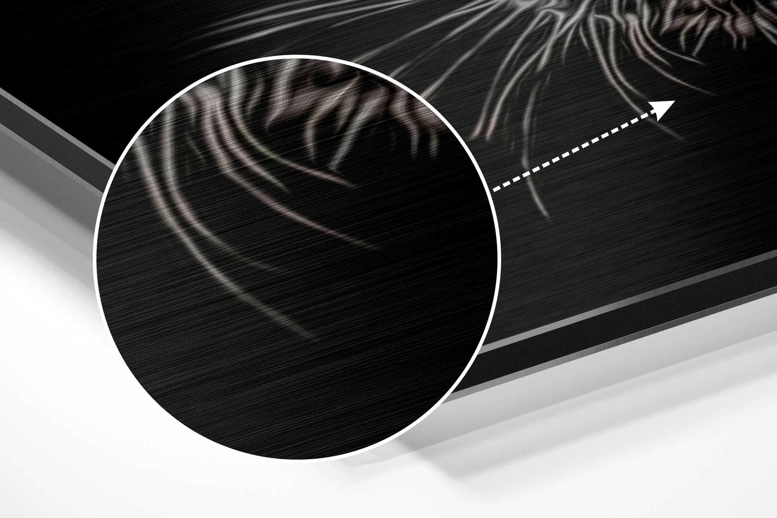 Black Panther Brushed Aluminium Dibond Wall Art - Image 3