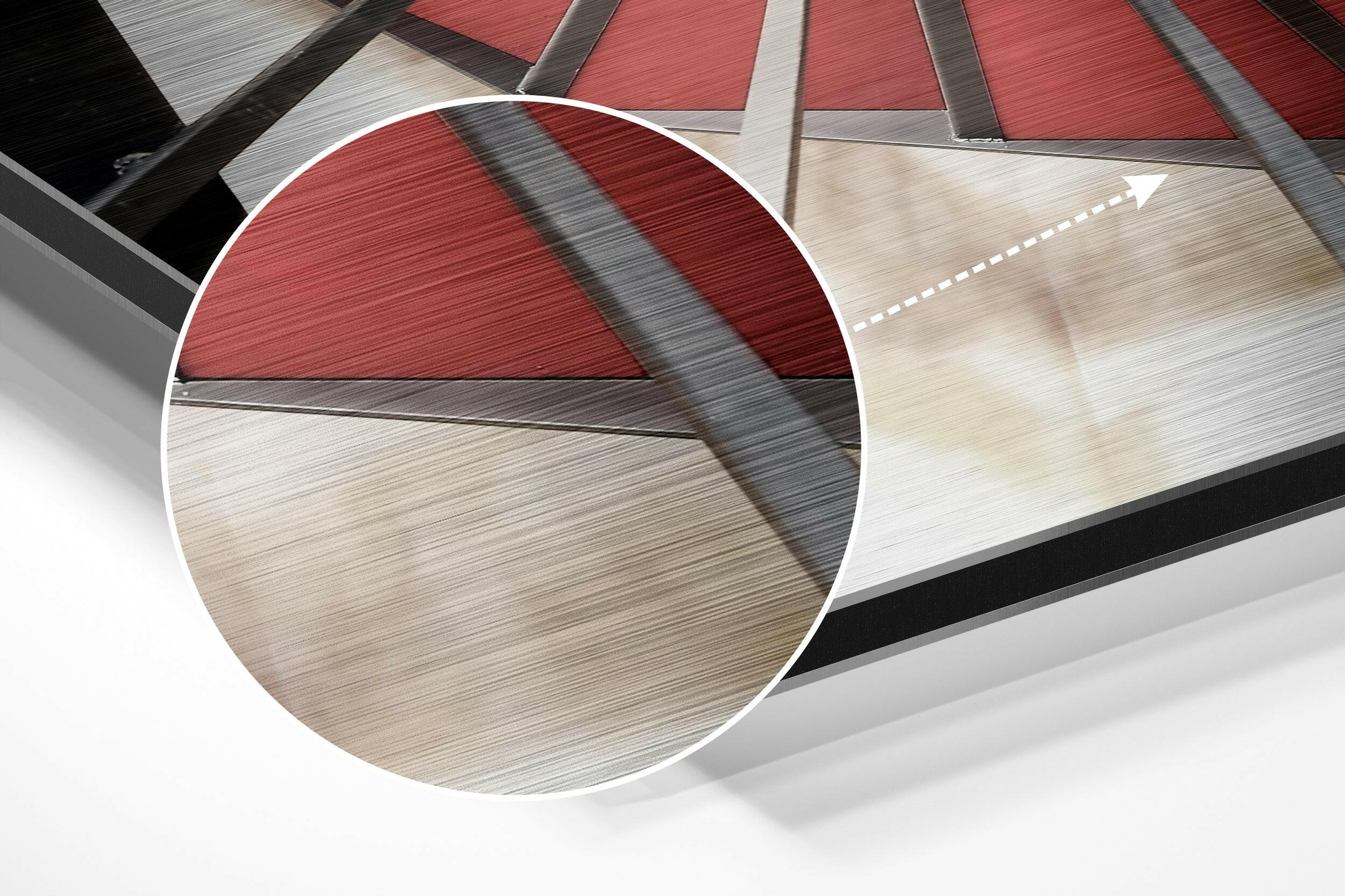Spiral Brushed Aluminium Dibond Wall Art - Image 3
