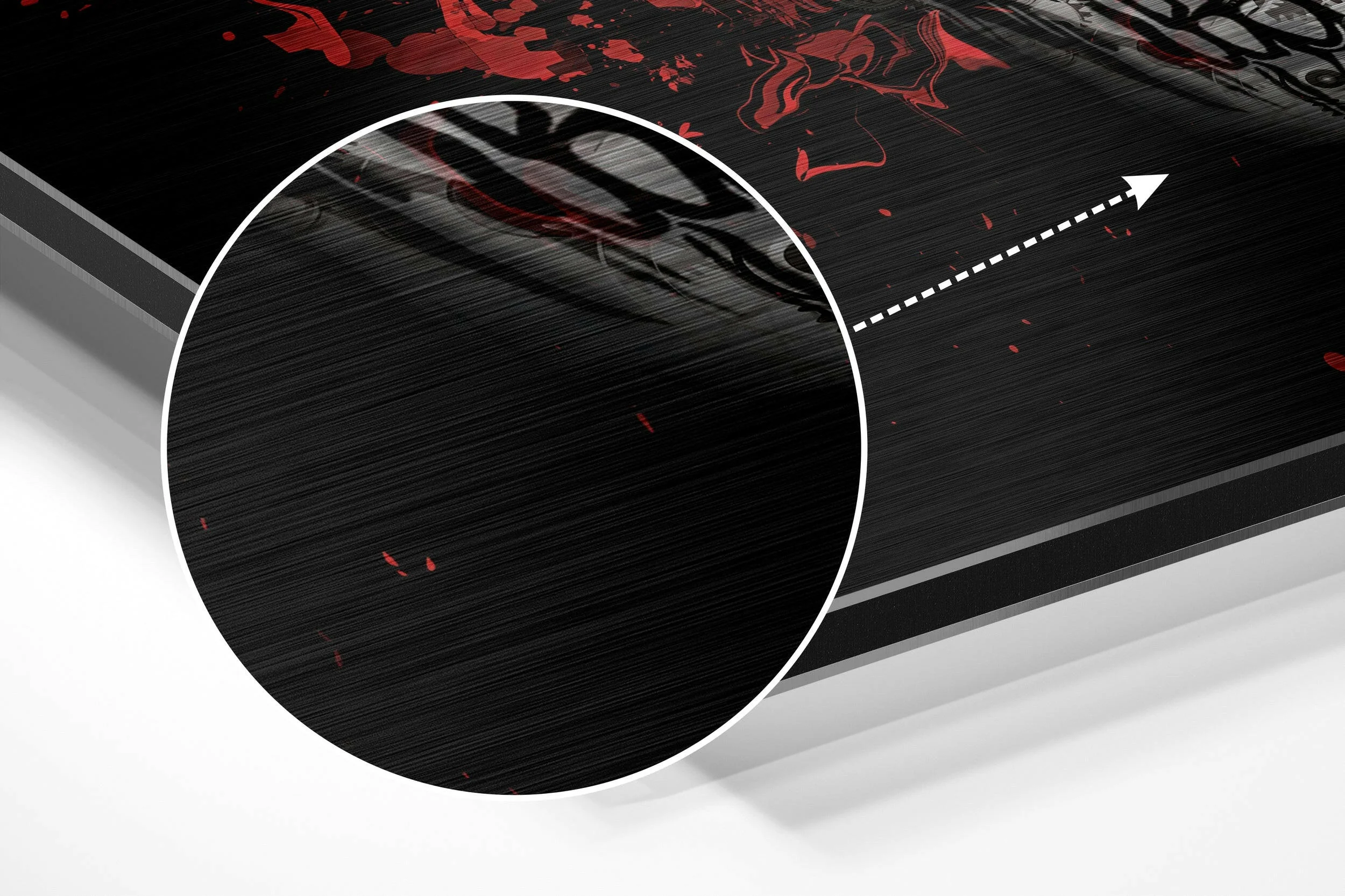 Skull Brushed Aluminium Dibond Wall Art - Image 3