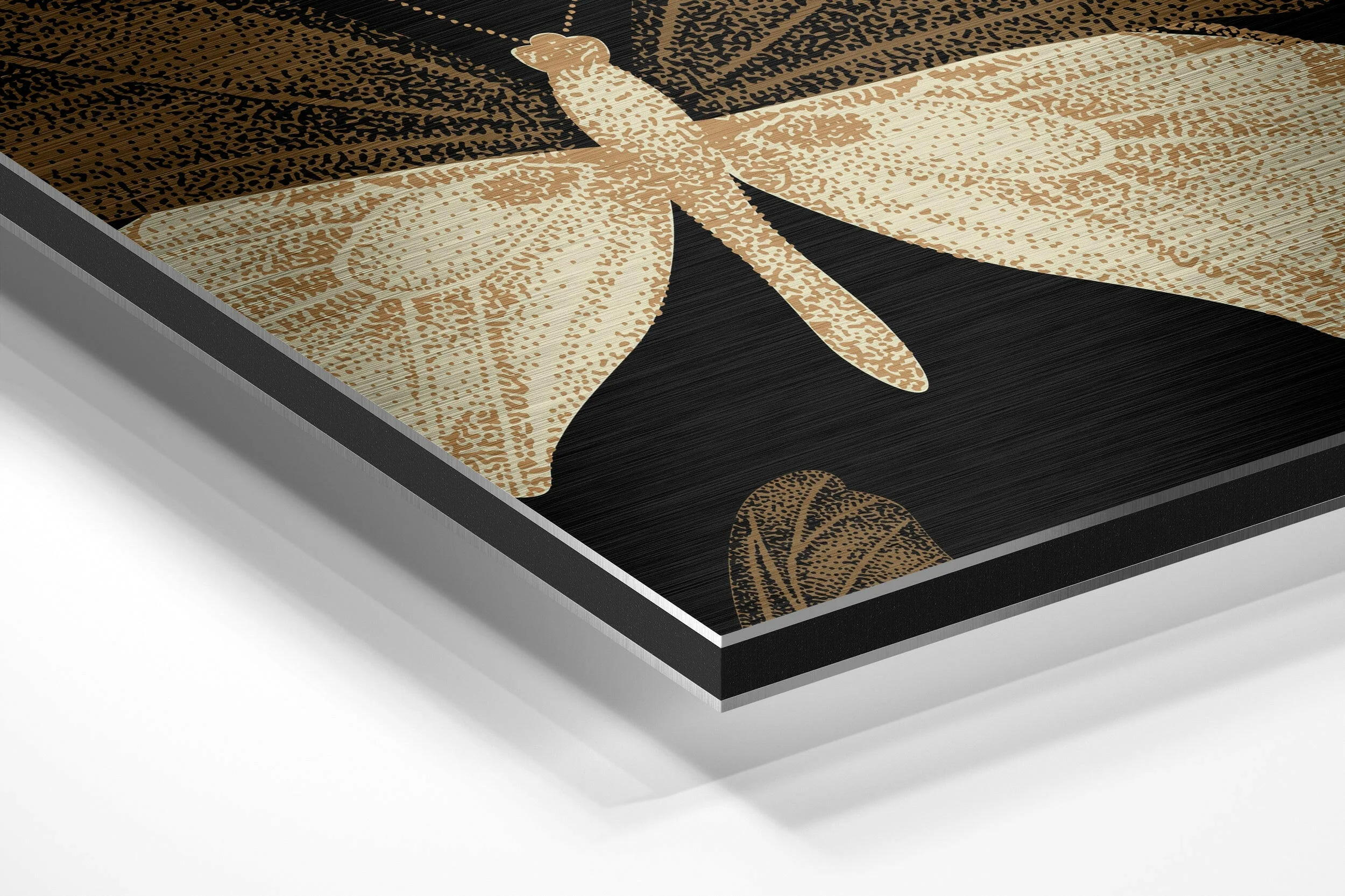 Butterflies Brushed Aluminium Dibond Wall Art - Image 2