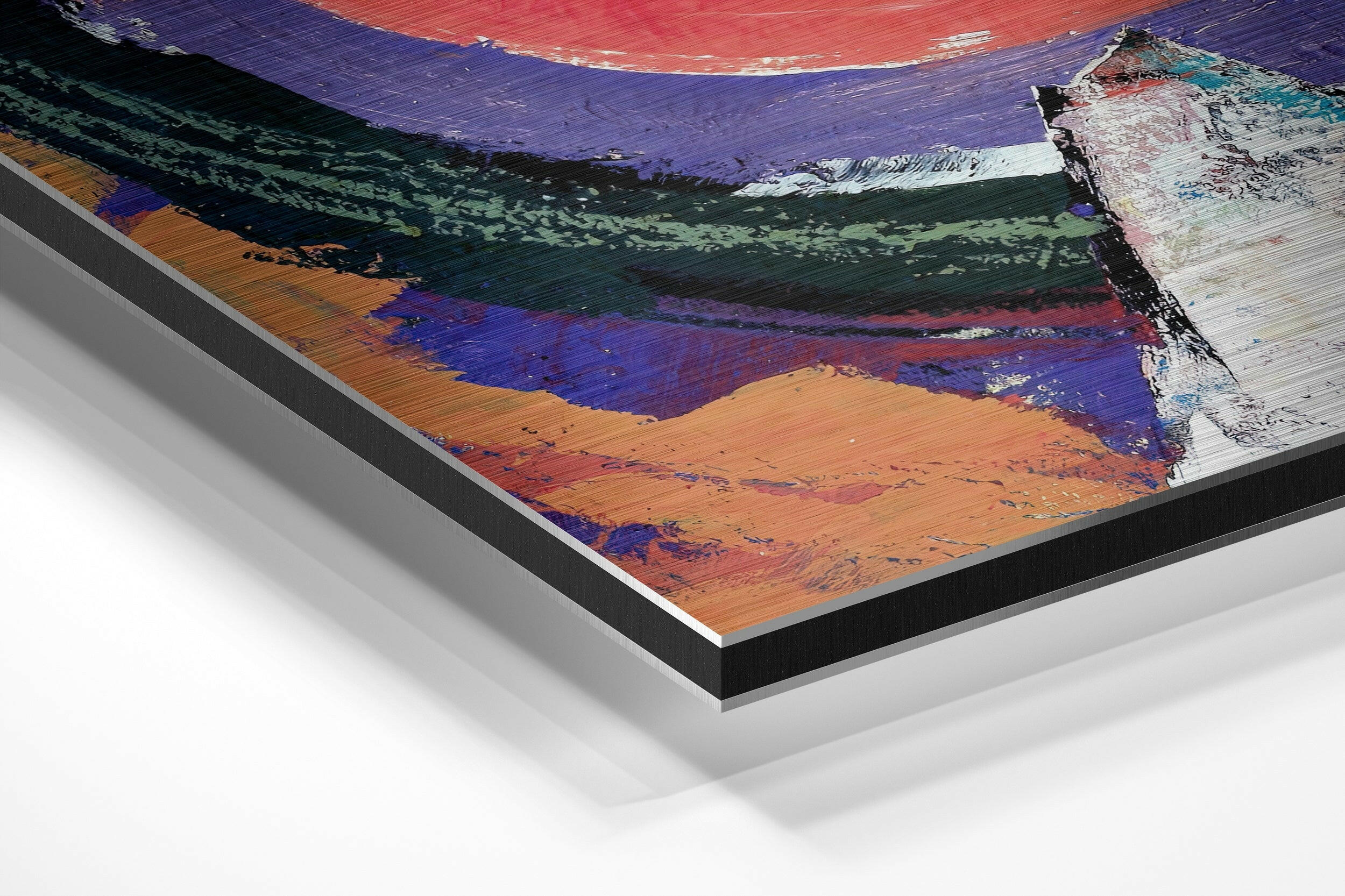 Kandinsky Style Brushed Aluminium Dibond Wall Art - Image 2