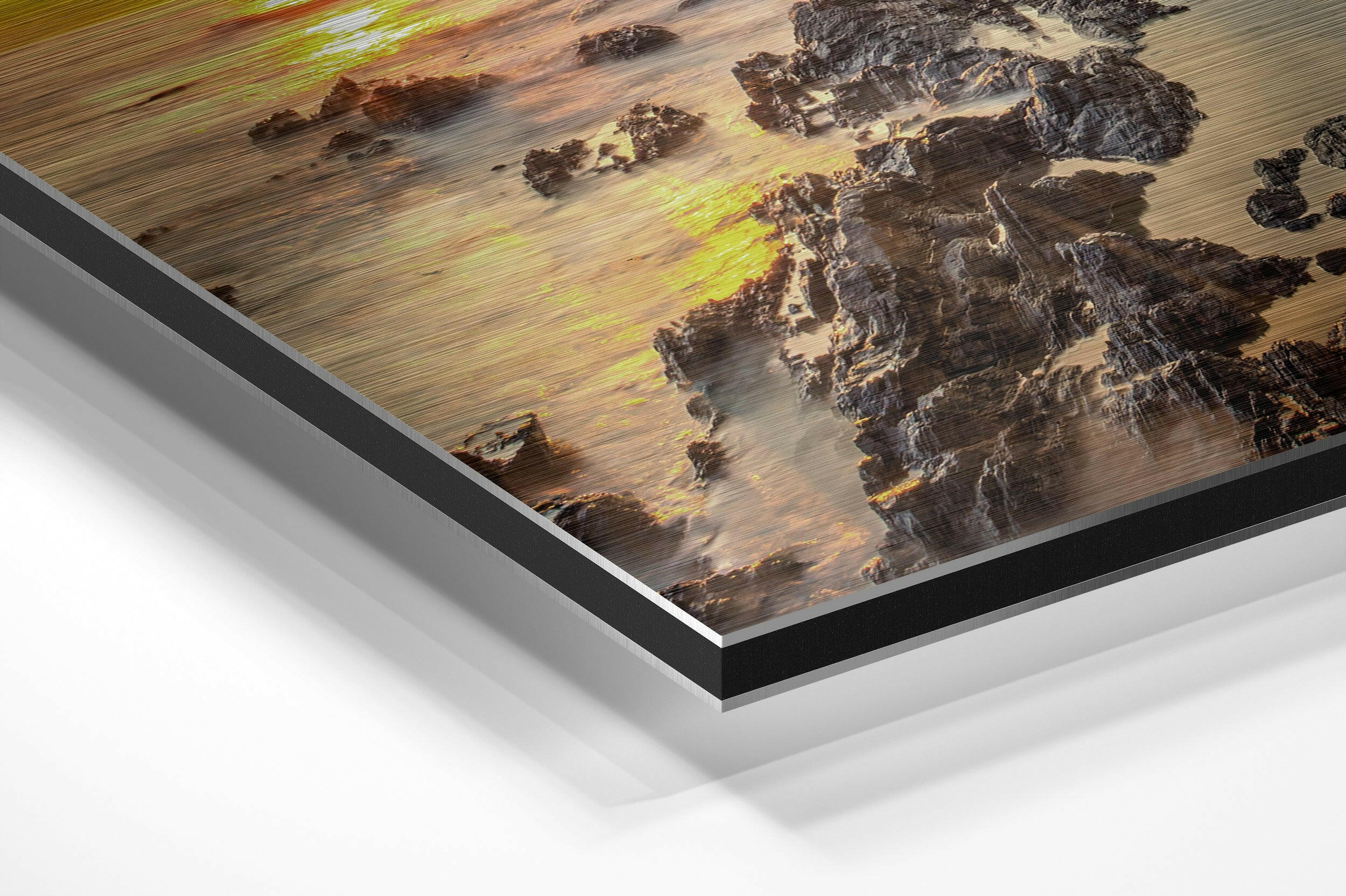 Sunset Brushed Aluminium Dibond Wall Art - Image 2