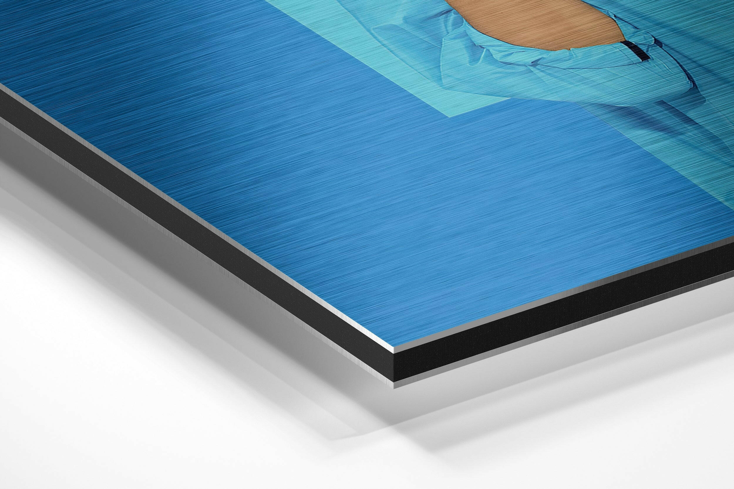 Lip Head Brushed Aluminium Dibond Wall Art - Image 2