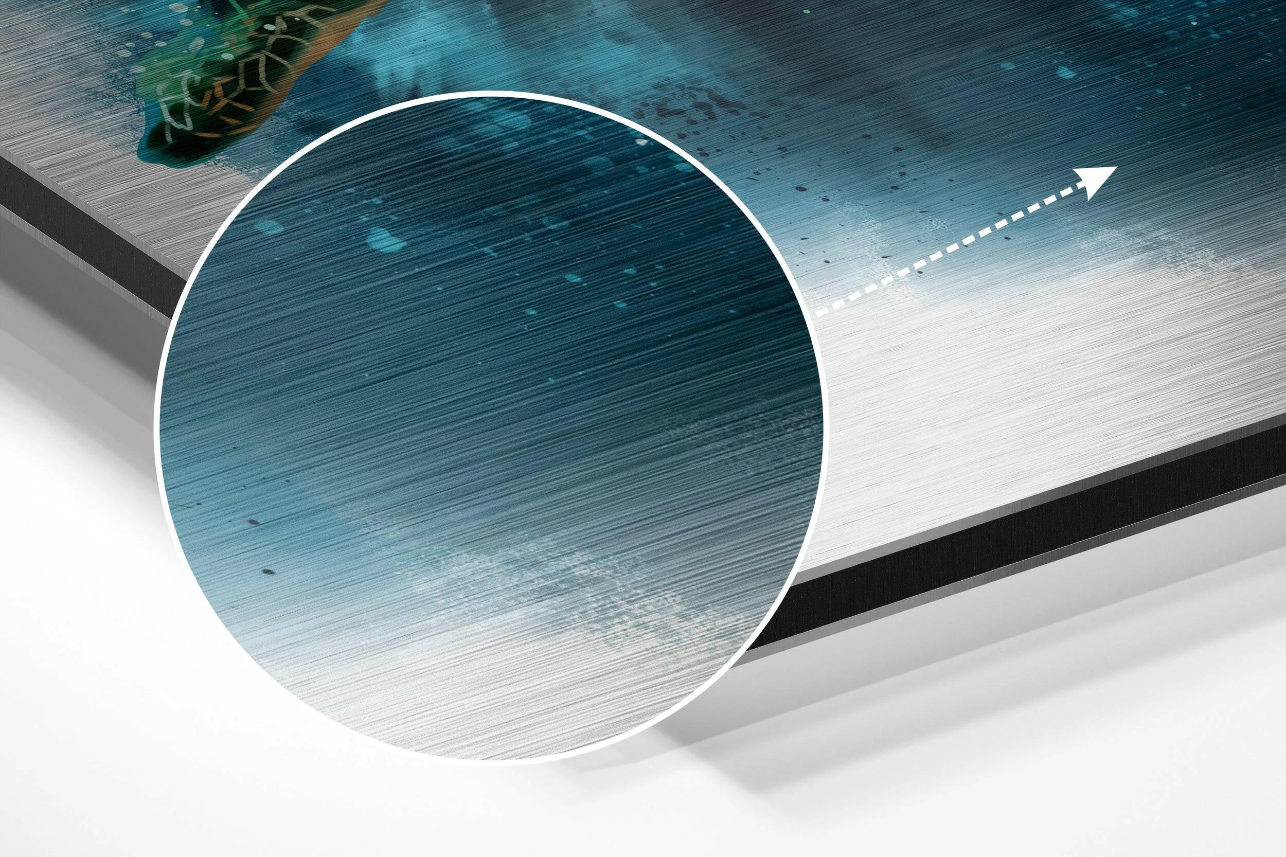 Turtle Brushed Aluminium Dibond Wall Art - Image 3