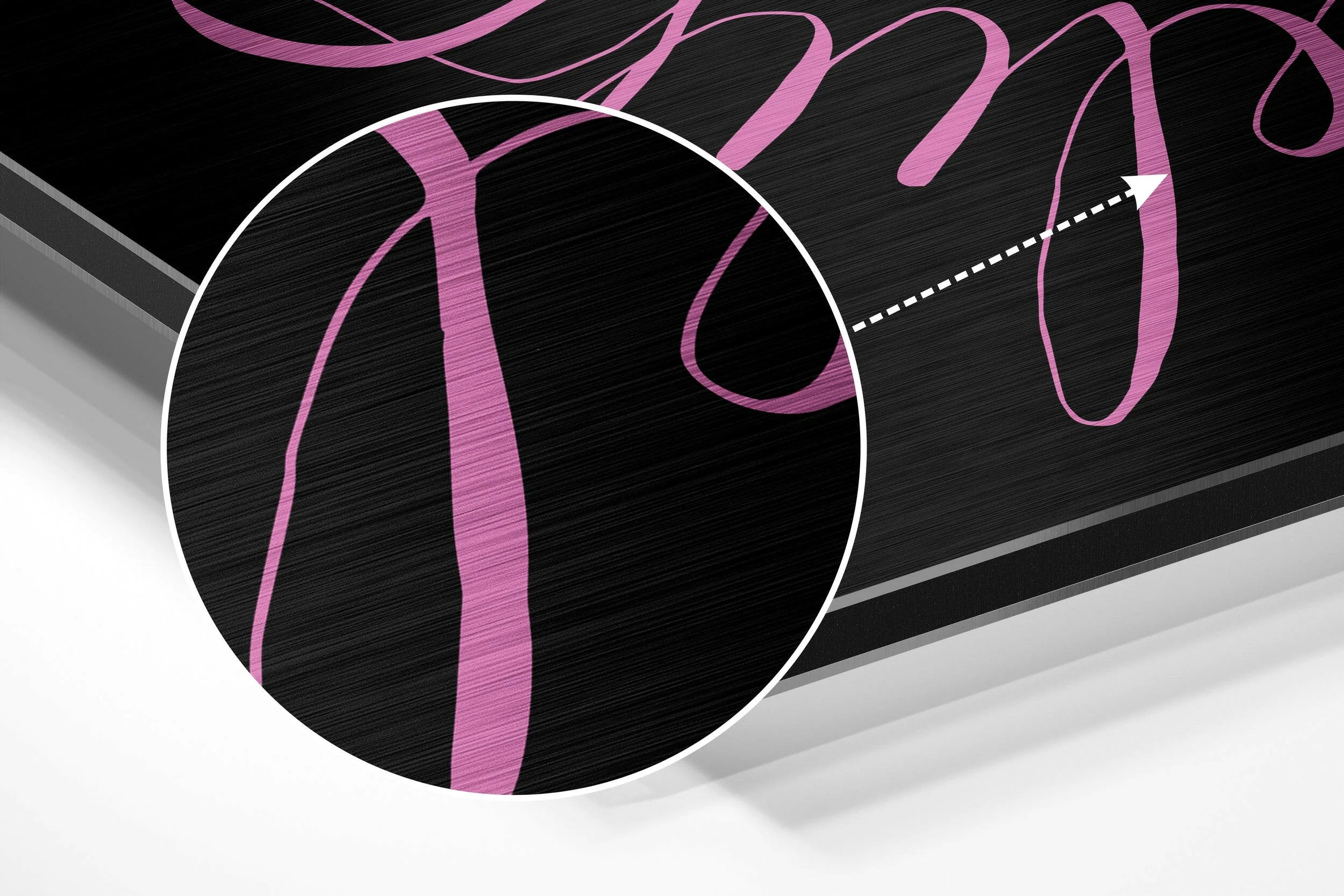 Believe in Impossible Brushed Aluminium Dibond Wall Art - Image 3