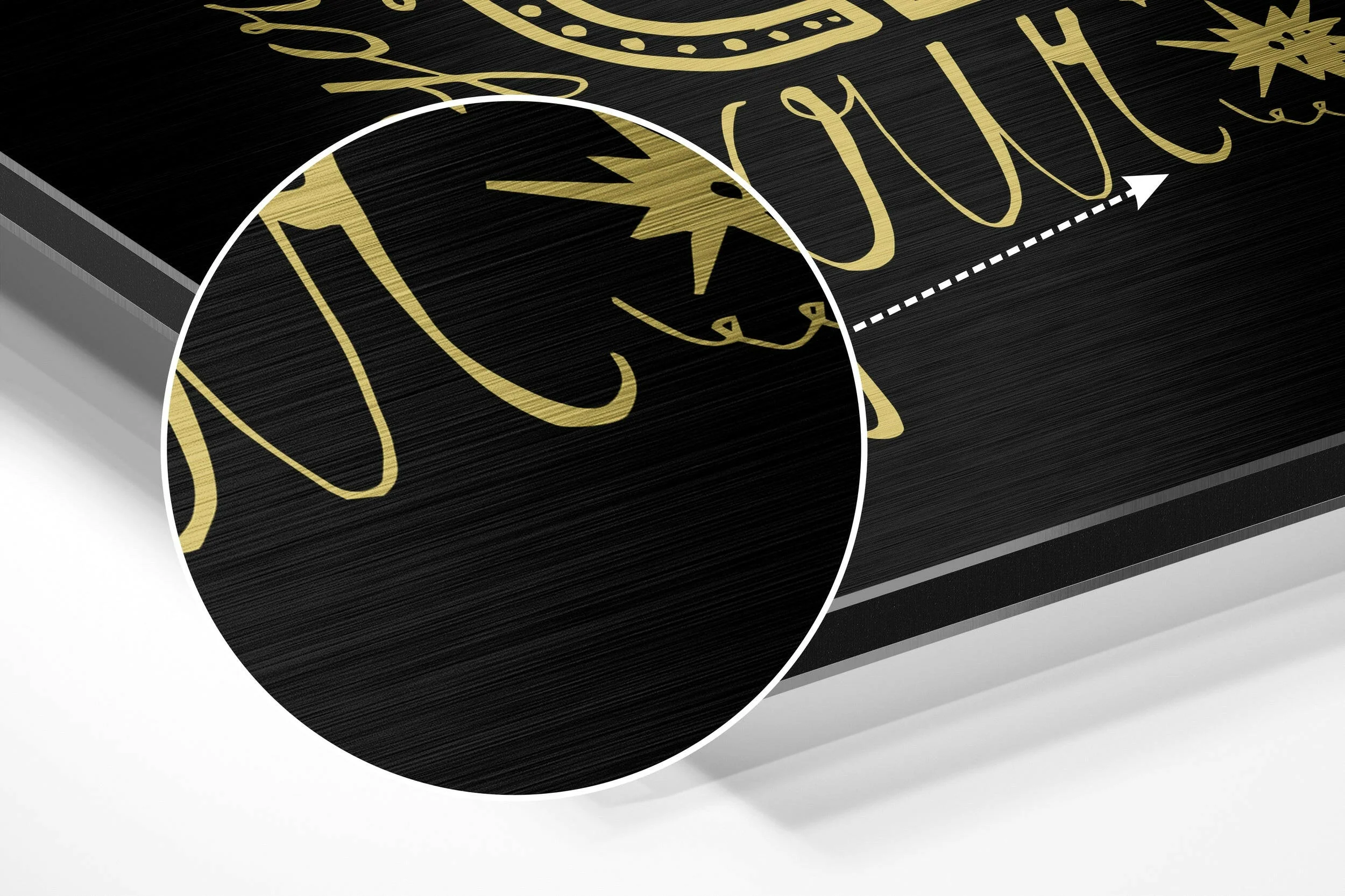 Change Your Thoughts Brushed Aluminium Dibond Wall Art - Image 3