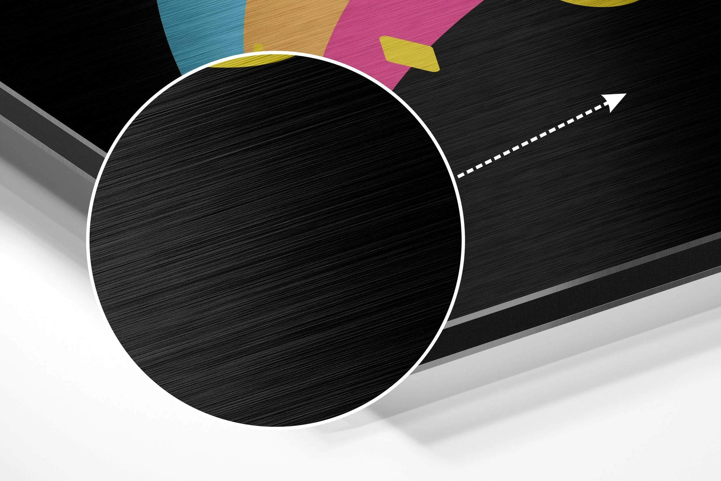 Go for It Brushed Aluminium Dibond Wall Art - Image 3