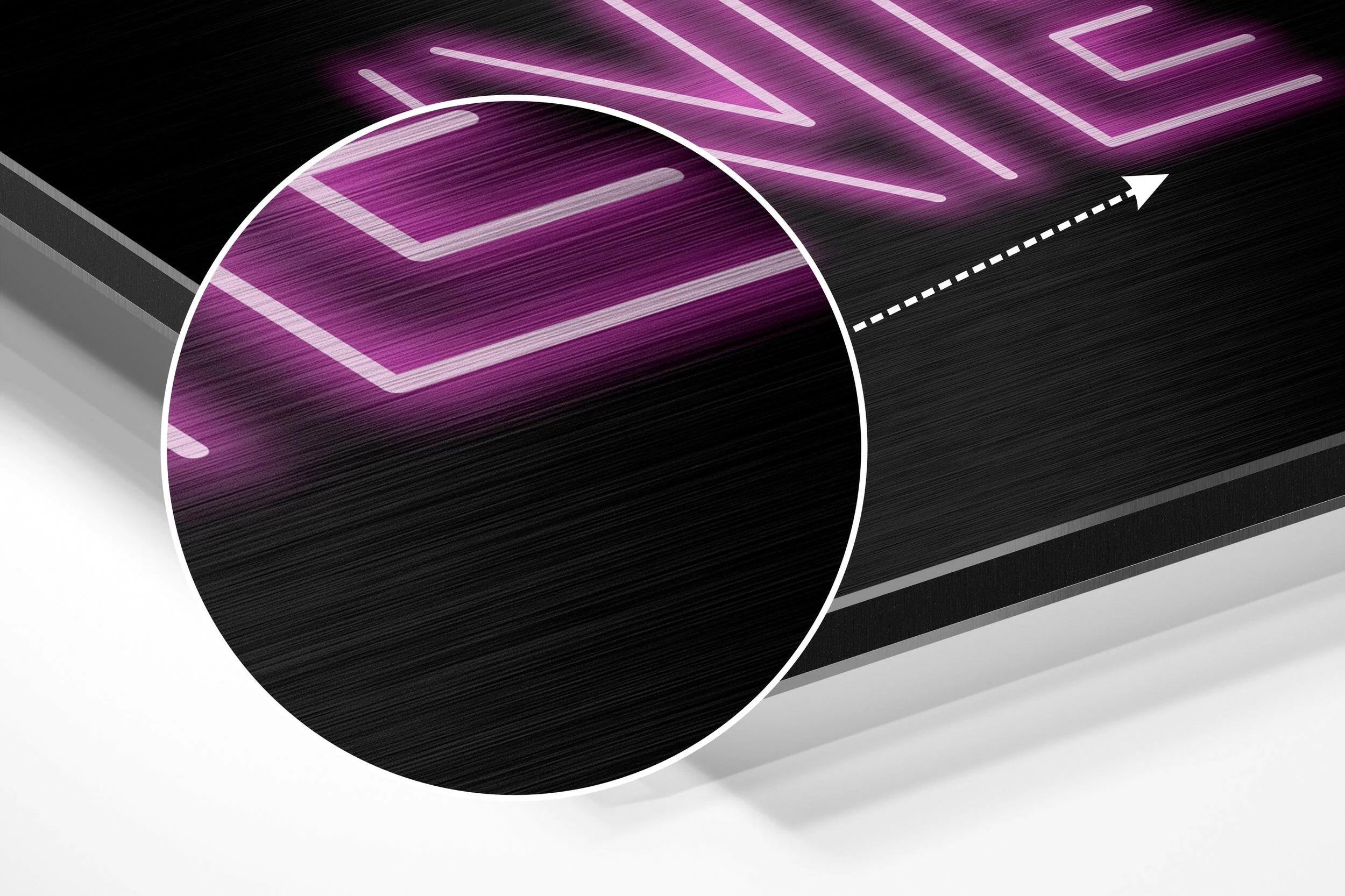 Now or Never Brushed Aluminium Dibond Wall Art - Image 3