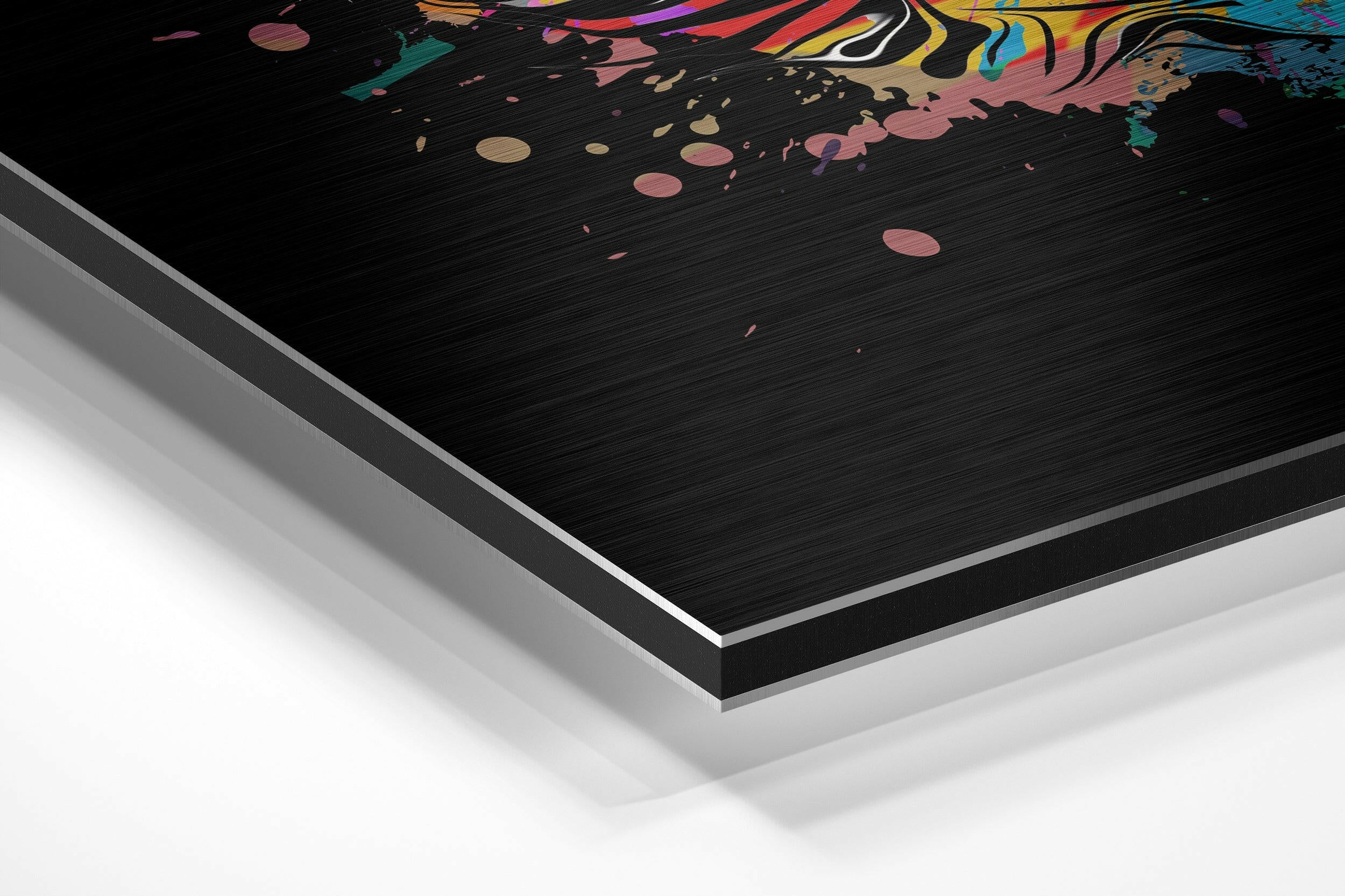 Cat Brushed Aluminium Dibond Wall Art - Image 2