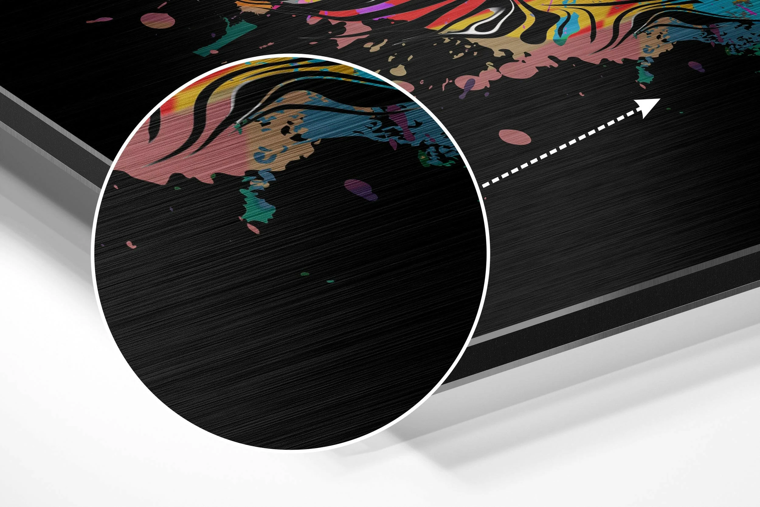 Cat Brushed Aluminium Dibond Wall Art - Image 3