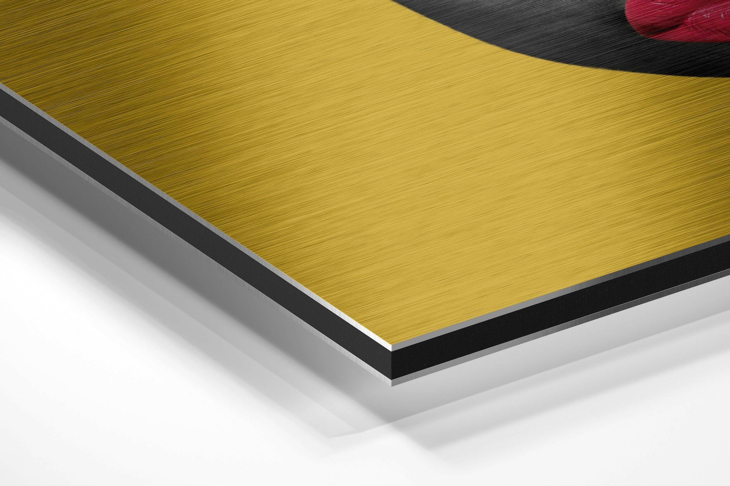 Red Hat Brushed Aluminium Dibond Wall Art - Image 2