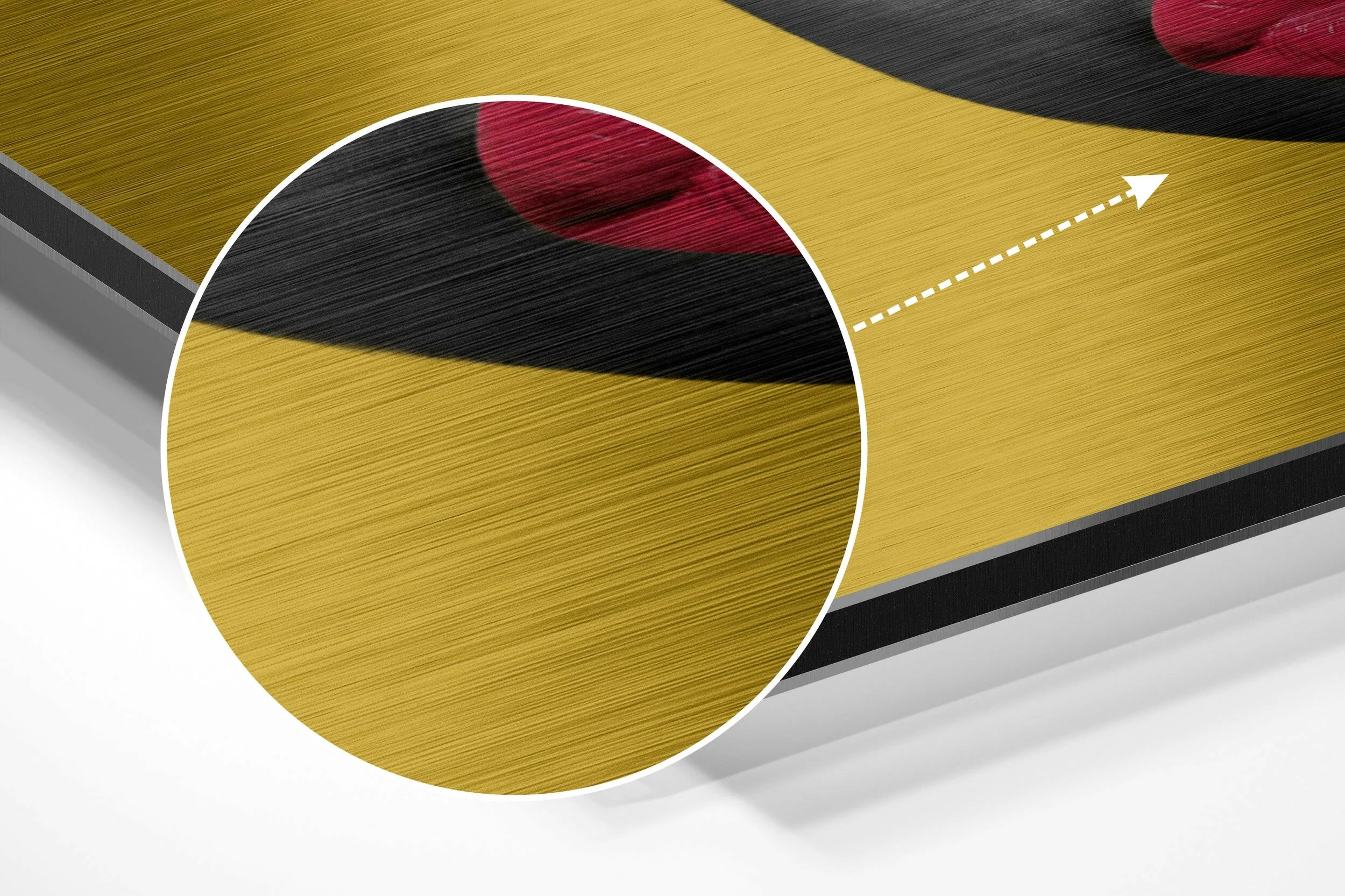 Red Hat Brushed Aluminium Dibond Wall Art - Image 3