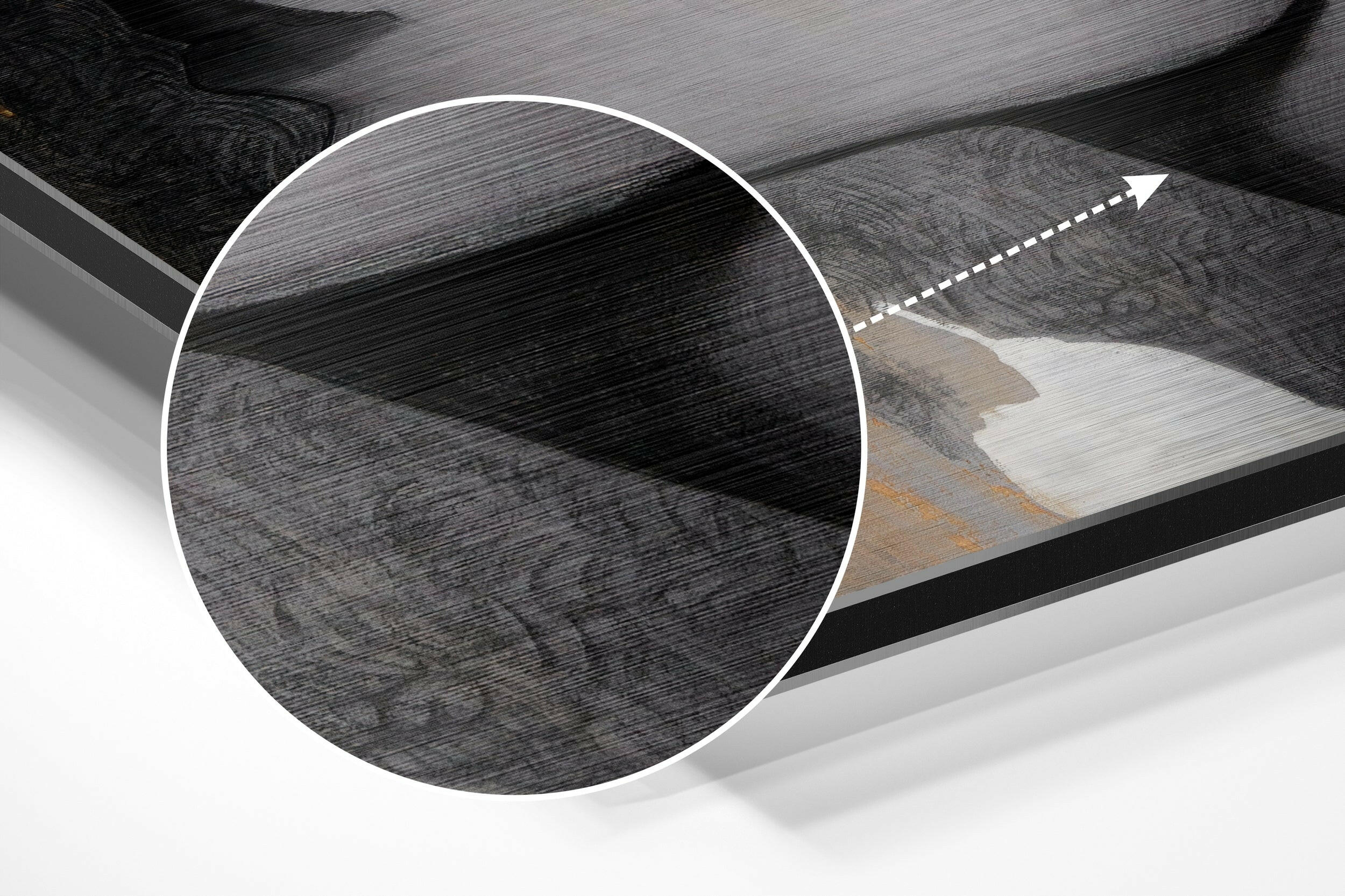 Woman Brushed Aluminium Dibond Wall Art - Image 3
