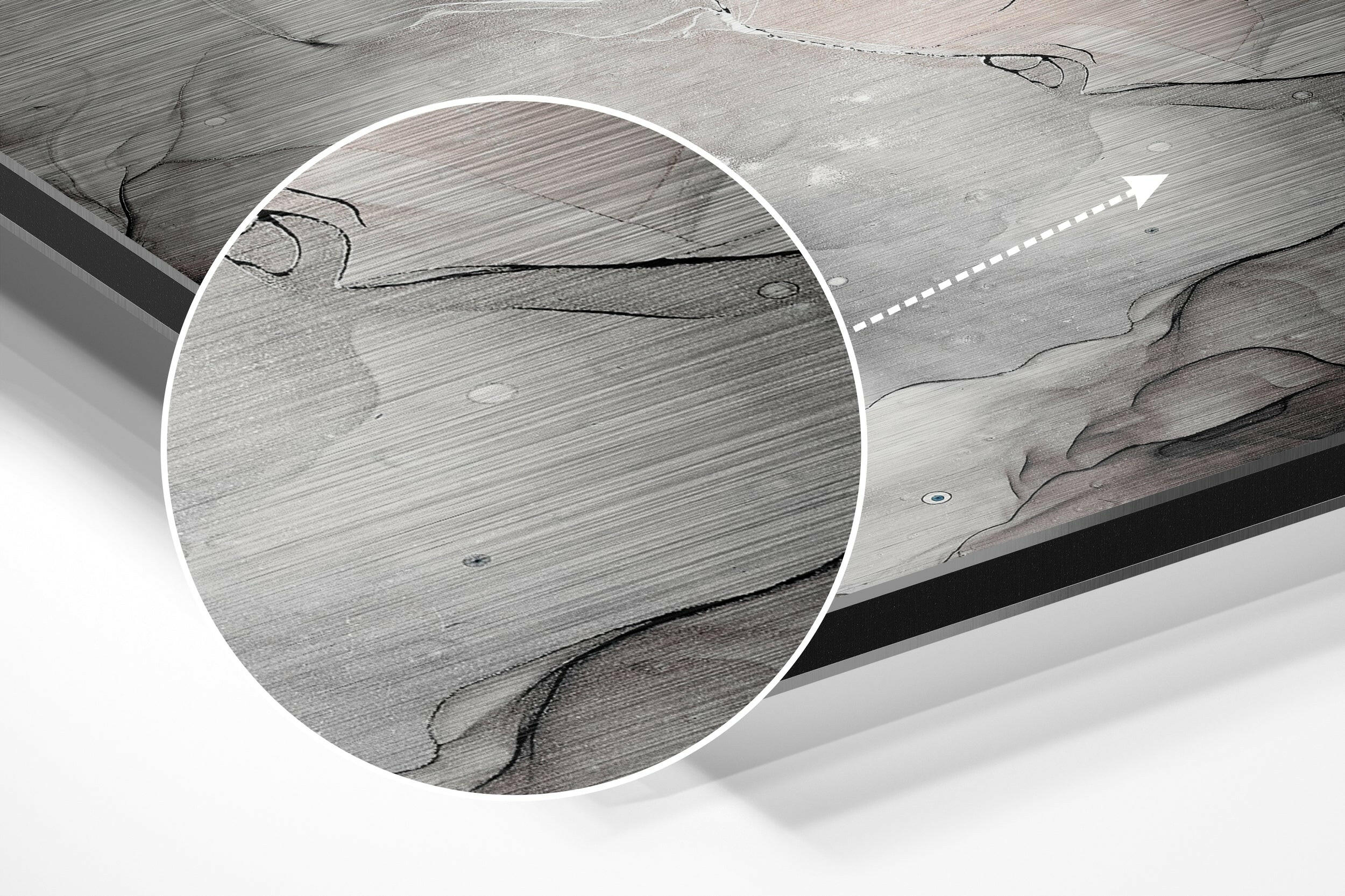 Marmoreal Brushed Aluminium Dibond Wall Art - Image 3