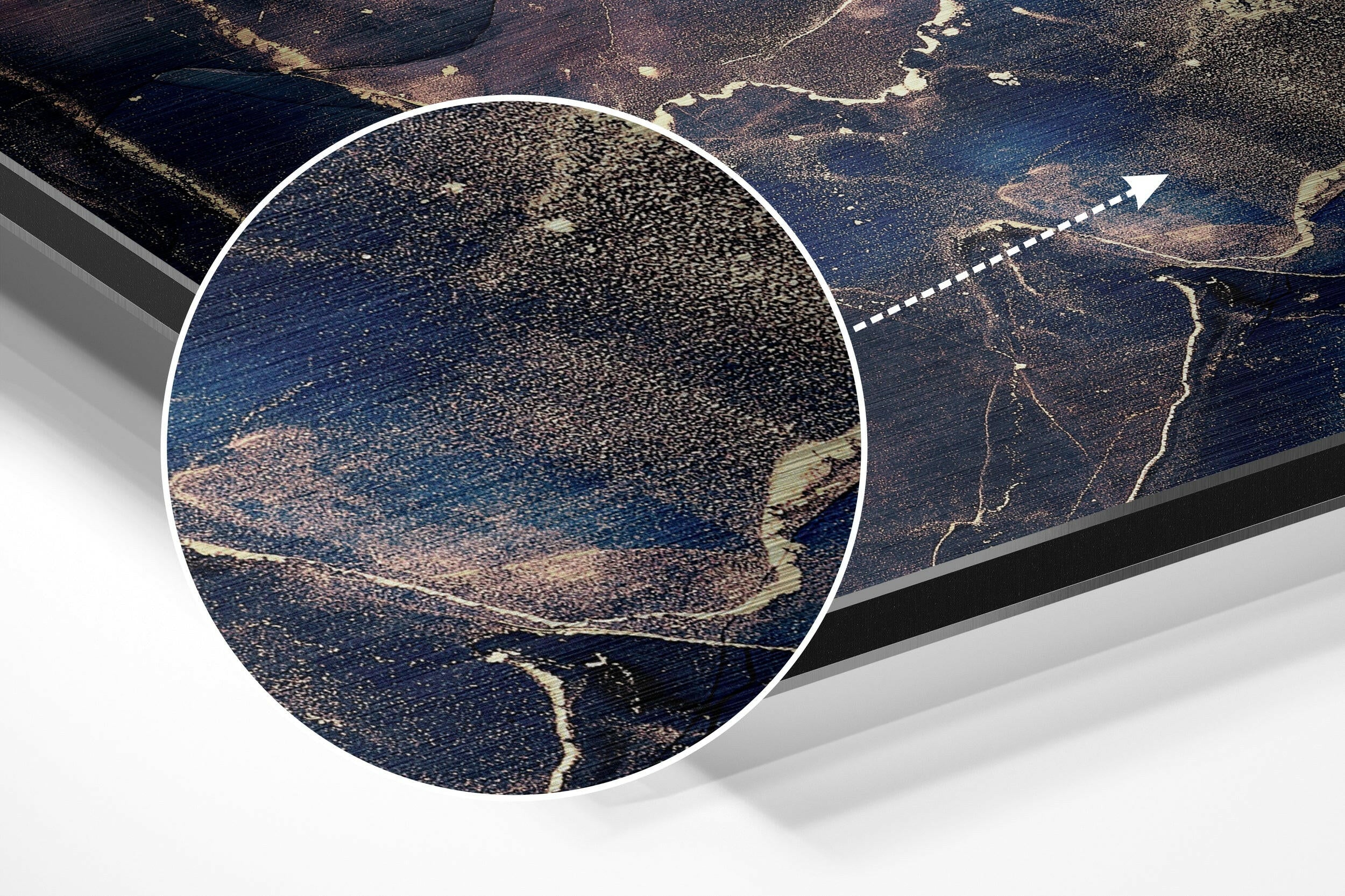 Splash Brushed Aluminium Dibond Wall Art - Image 3