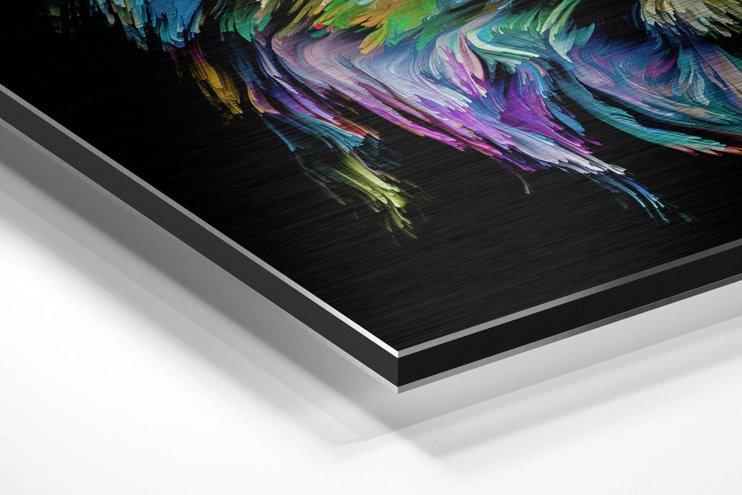 Lion Brushed Aluminium Dibond Wall Art - Image 2