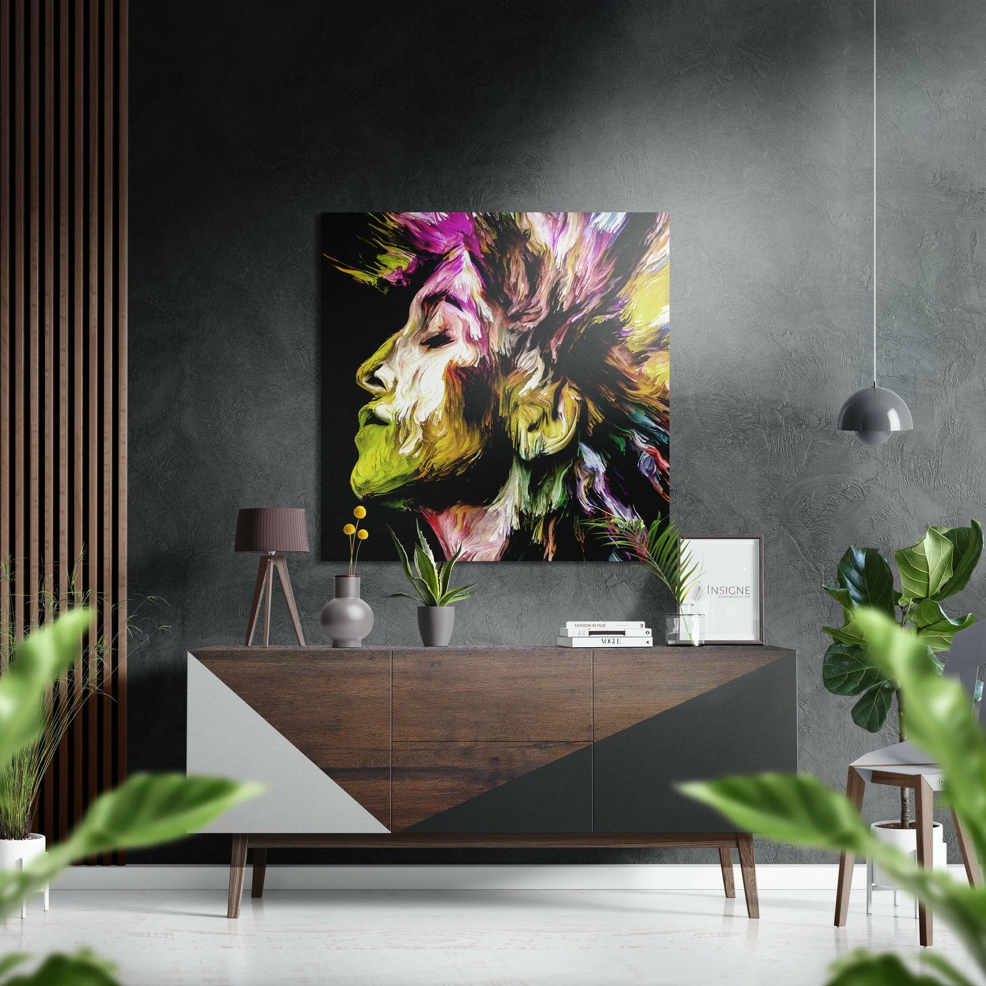 Feel the Music Brushed Aluminium Dibond Wall Art
