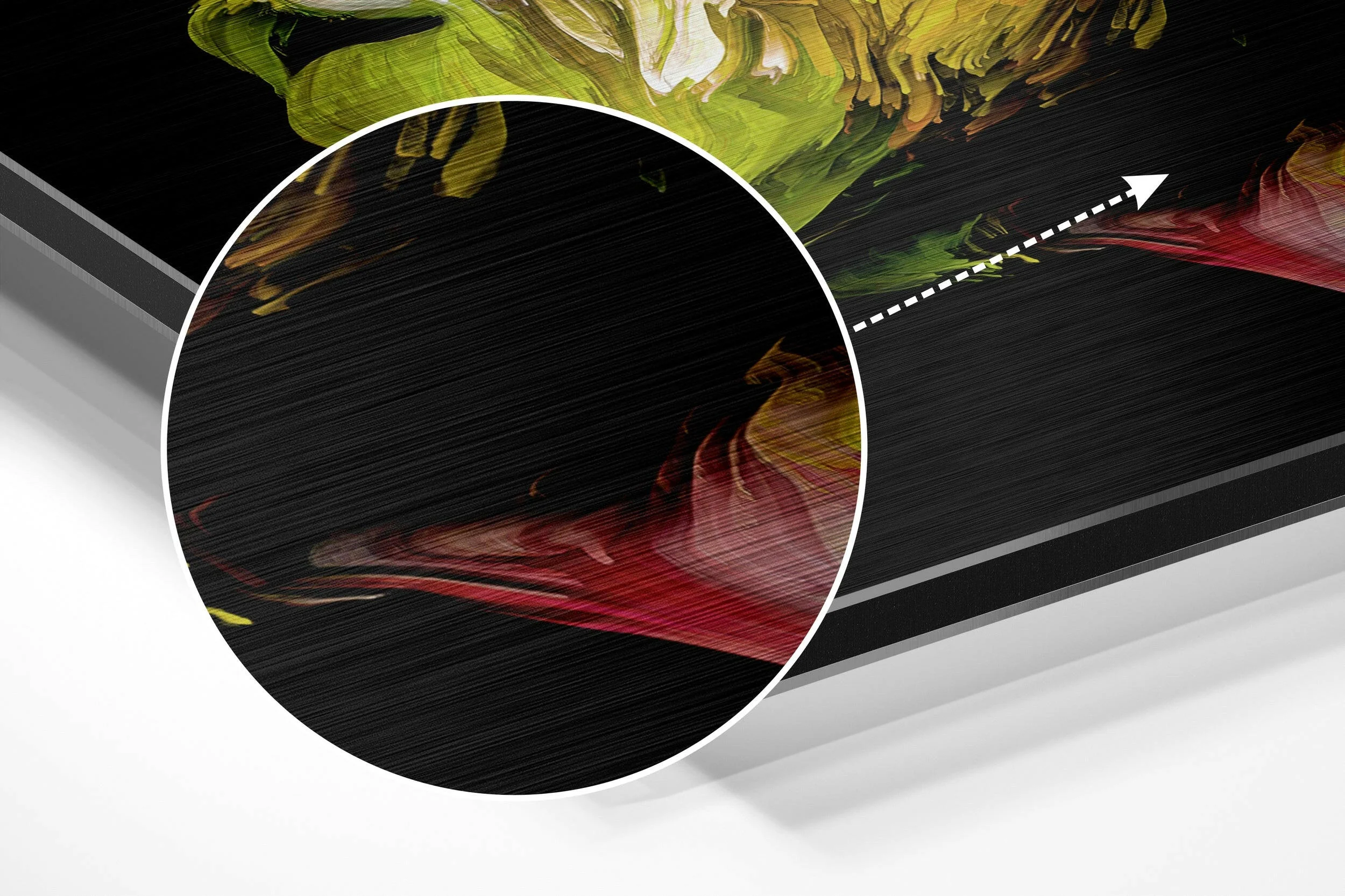 Feel the Music Brushed Aluminium Dibond Wall Art - Image 3