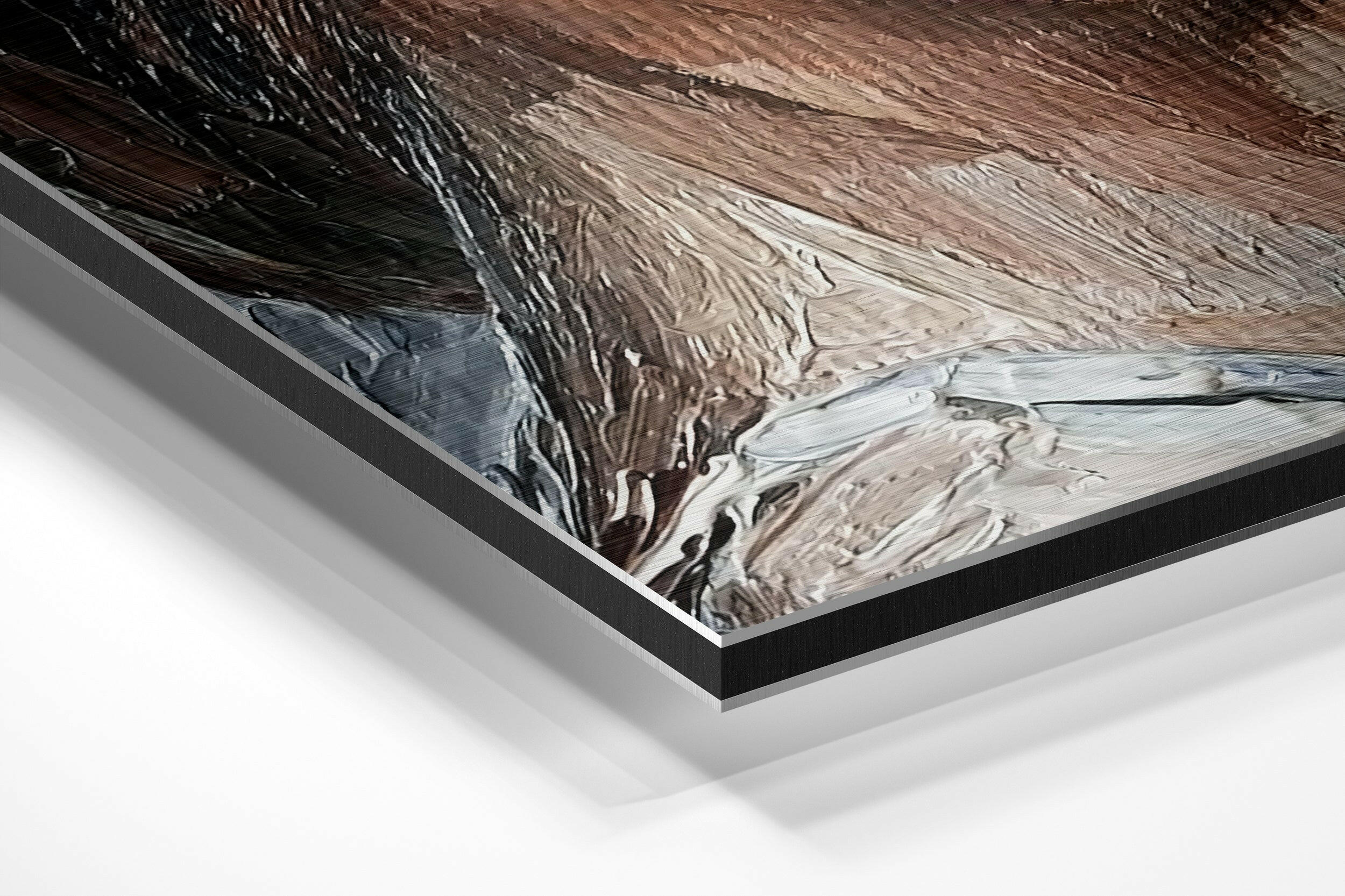Pure Beauty Brushed Aluminium Dibond Wall Art - Image 2