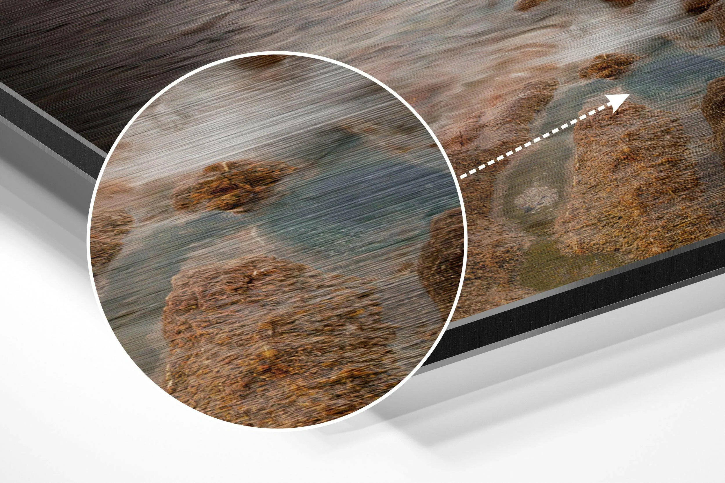 Coast Brushed Aluminium Dibond Wall Art - Image 3
