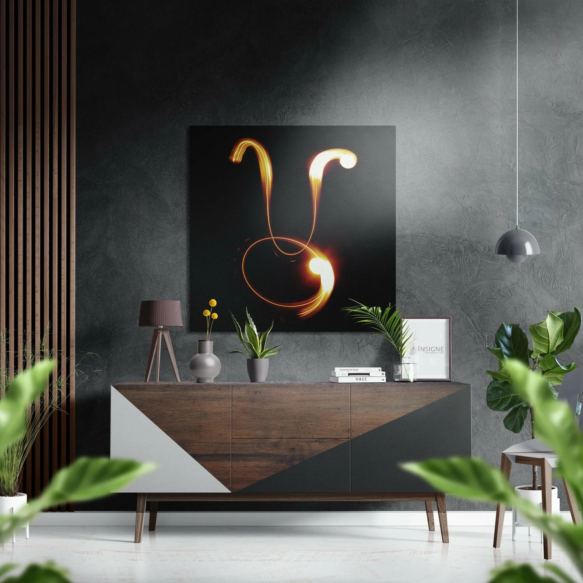 Taurus Brushed Aluminium Dibond Wall Art