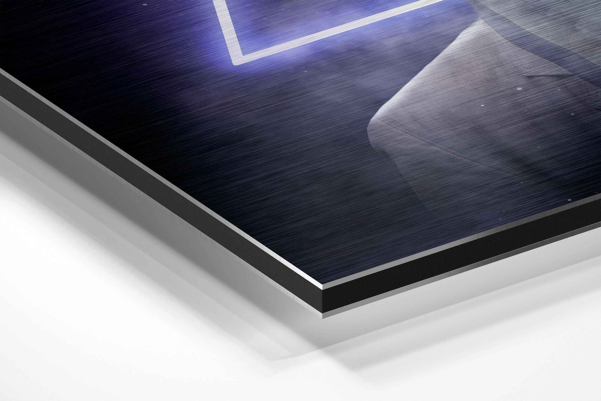 Triangle Thoughts Brushed Aluminium Dibond Wall Art - Image 2