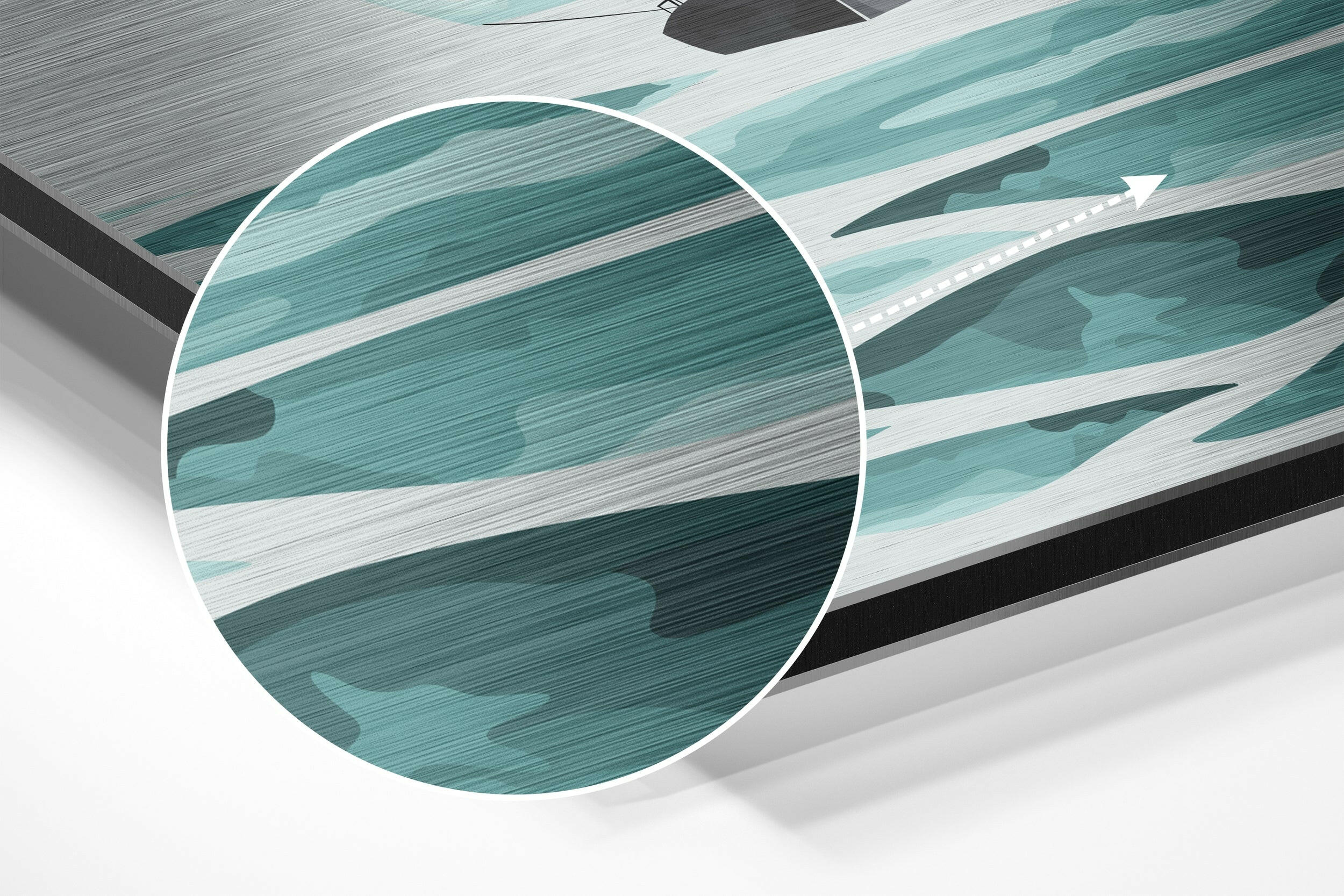Let Your Dreams Brushed Aluminium Dibond Wall Art - Image 3