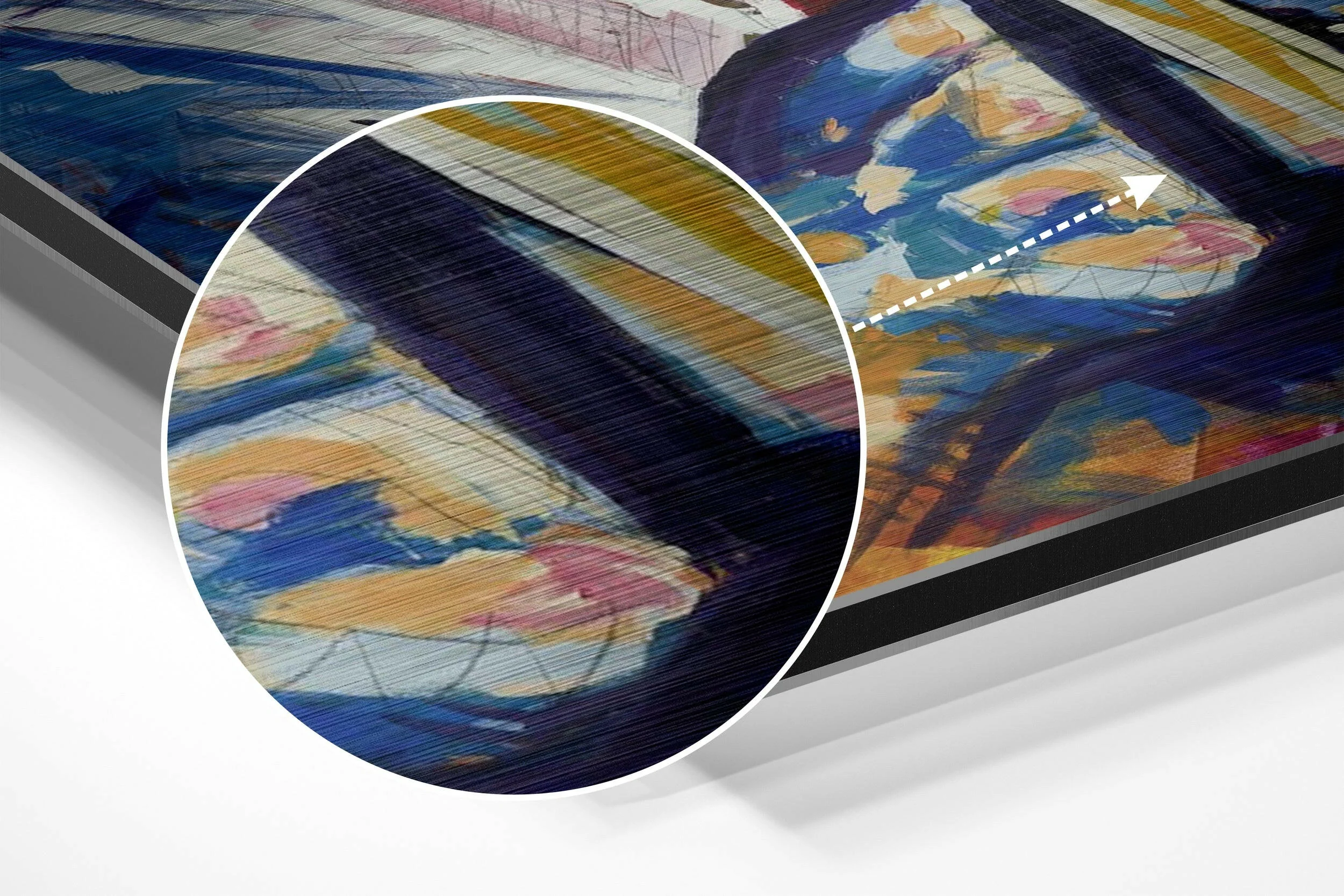 Jazz Brushed Aluminium Dibond Wall Art - Image 3