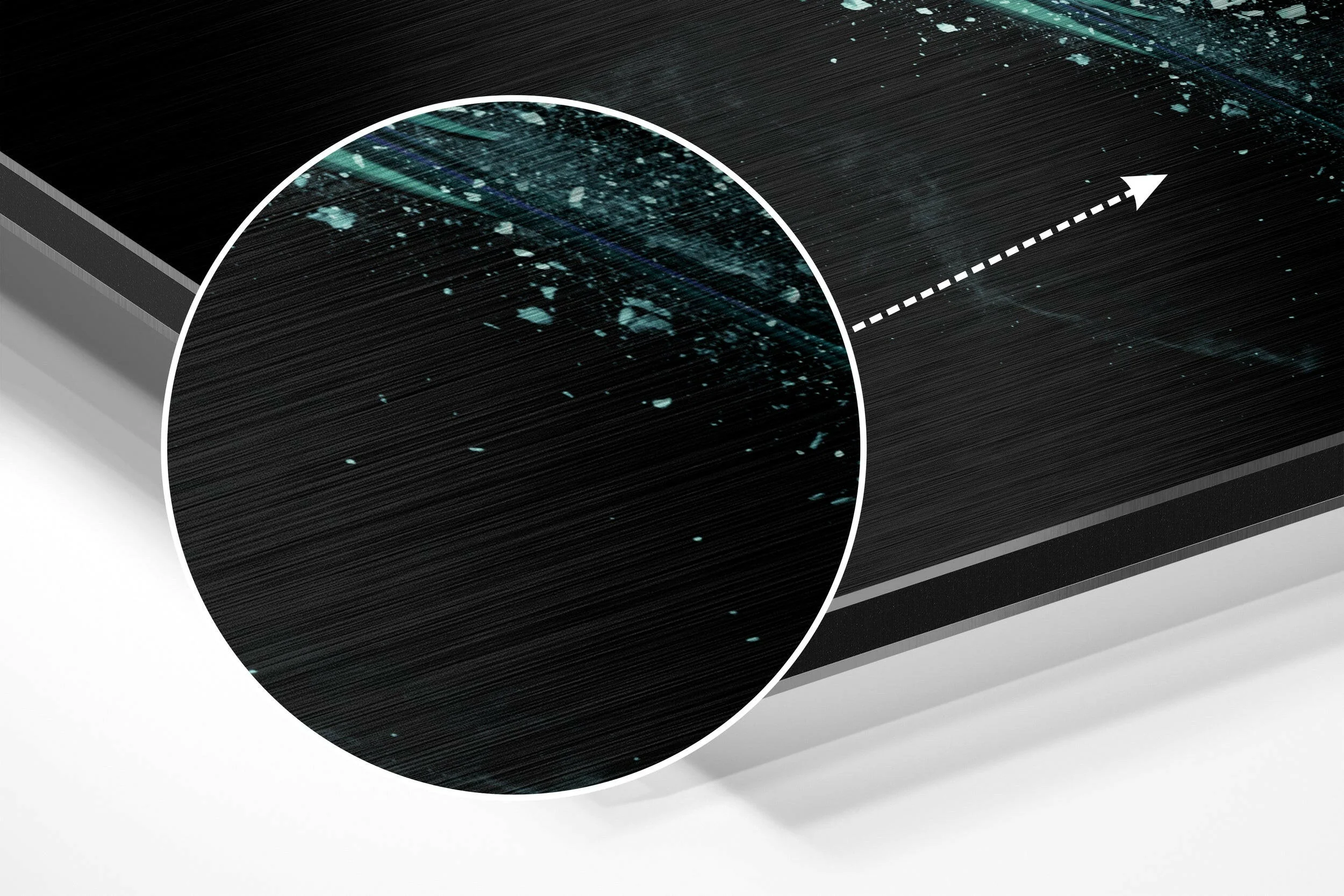 Sparkling Wings Brushed Aluminium Dibond Wall Art - Image 3