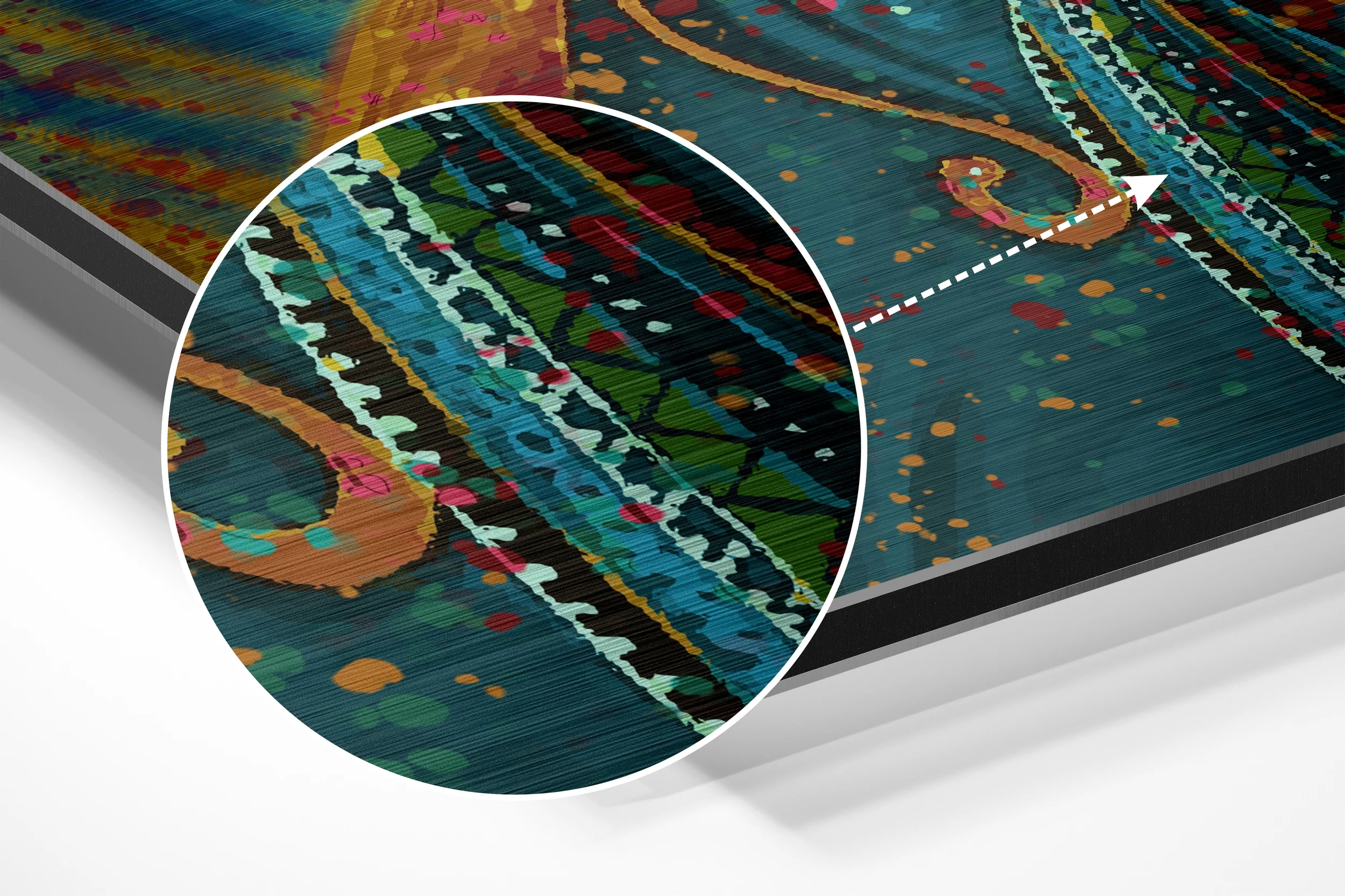 Dervish Brushed Aluminium Dibond Wall Art - Image 3