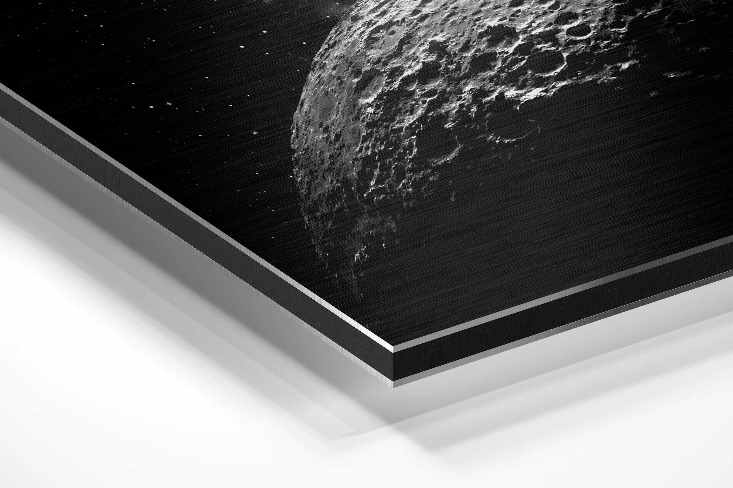 Moon Brushed Aluminium Dibond Wall Art - Image 2