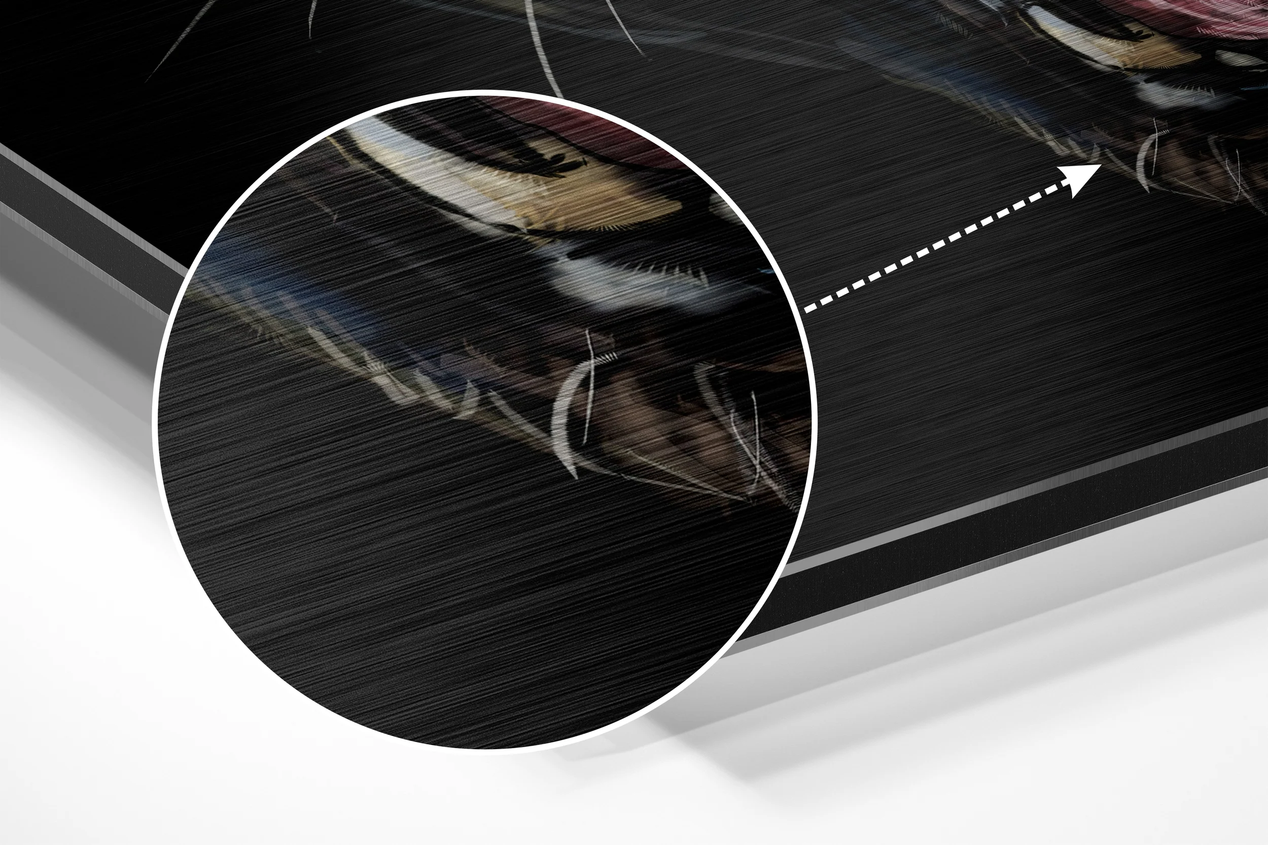 Black Panther Brushed Aluminium Dibond Wall Art - Image 3